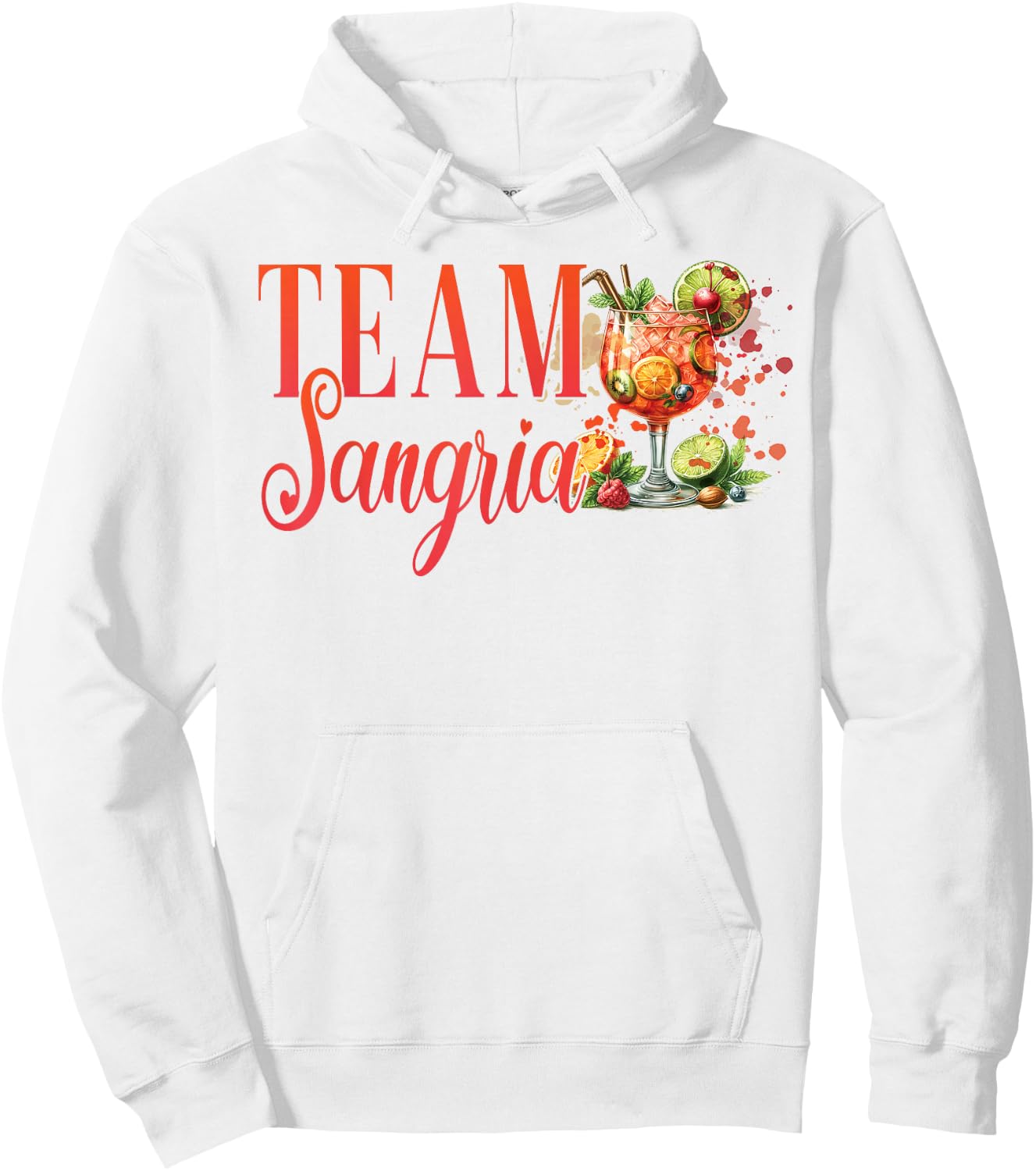 Hen Party Team Sangria Cocktail for Bartender , White Hoodie - Hoodie | White