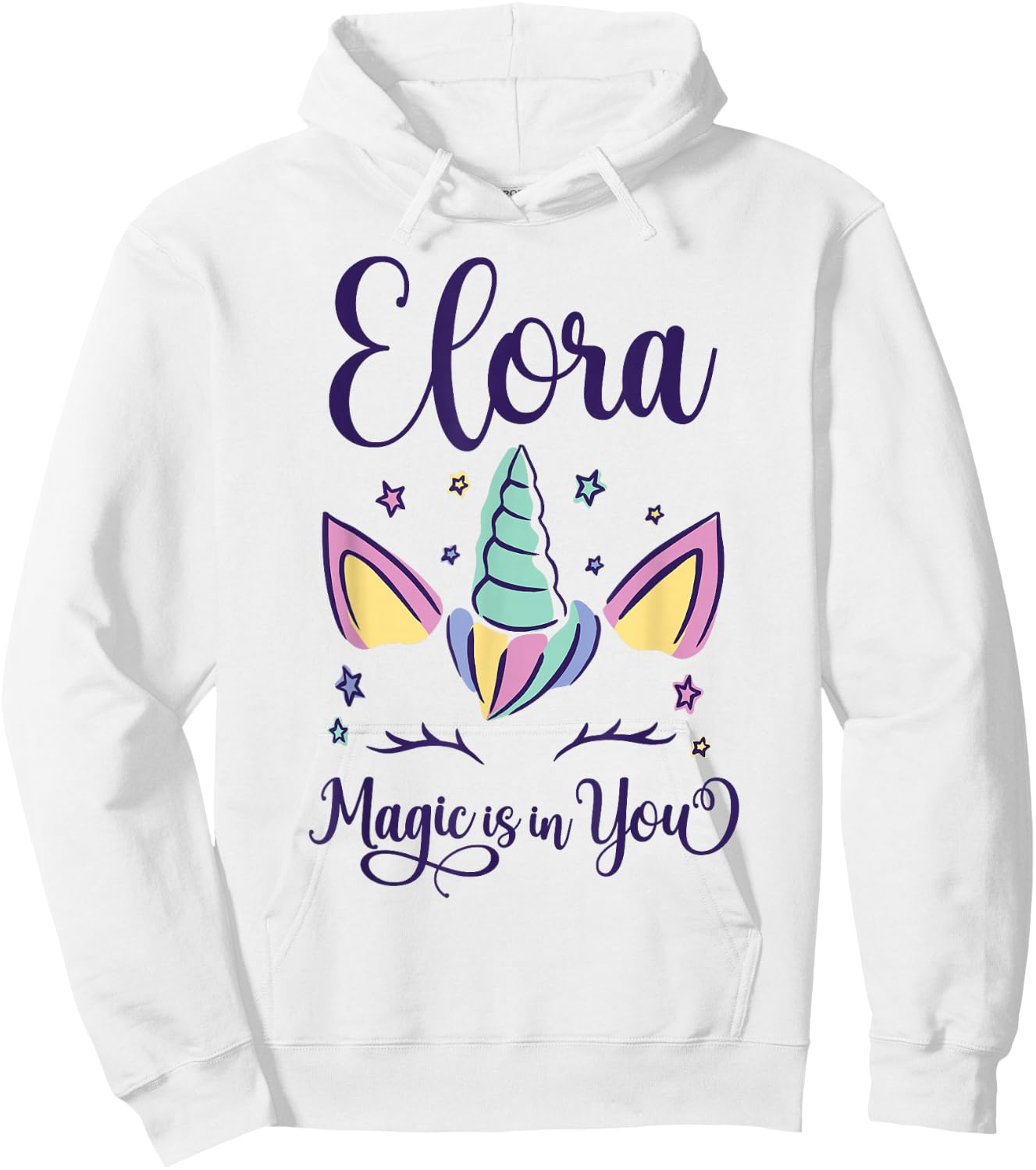 First Name Elora Personalized Elora Hoodie - Hoodie | White