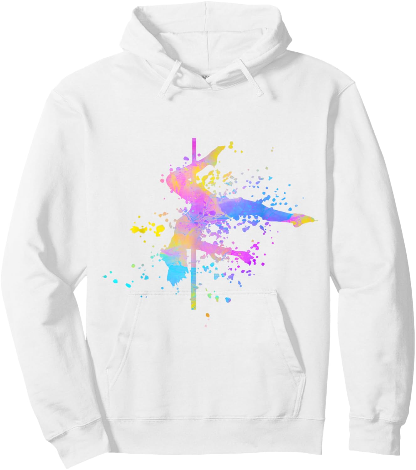 Poledance Bar Fitness Paint Splatters Women's Pole Dance , white Hoodie - Hoodie | White