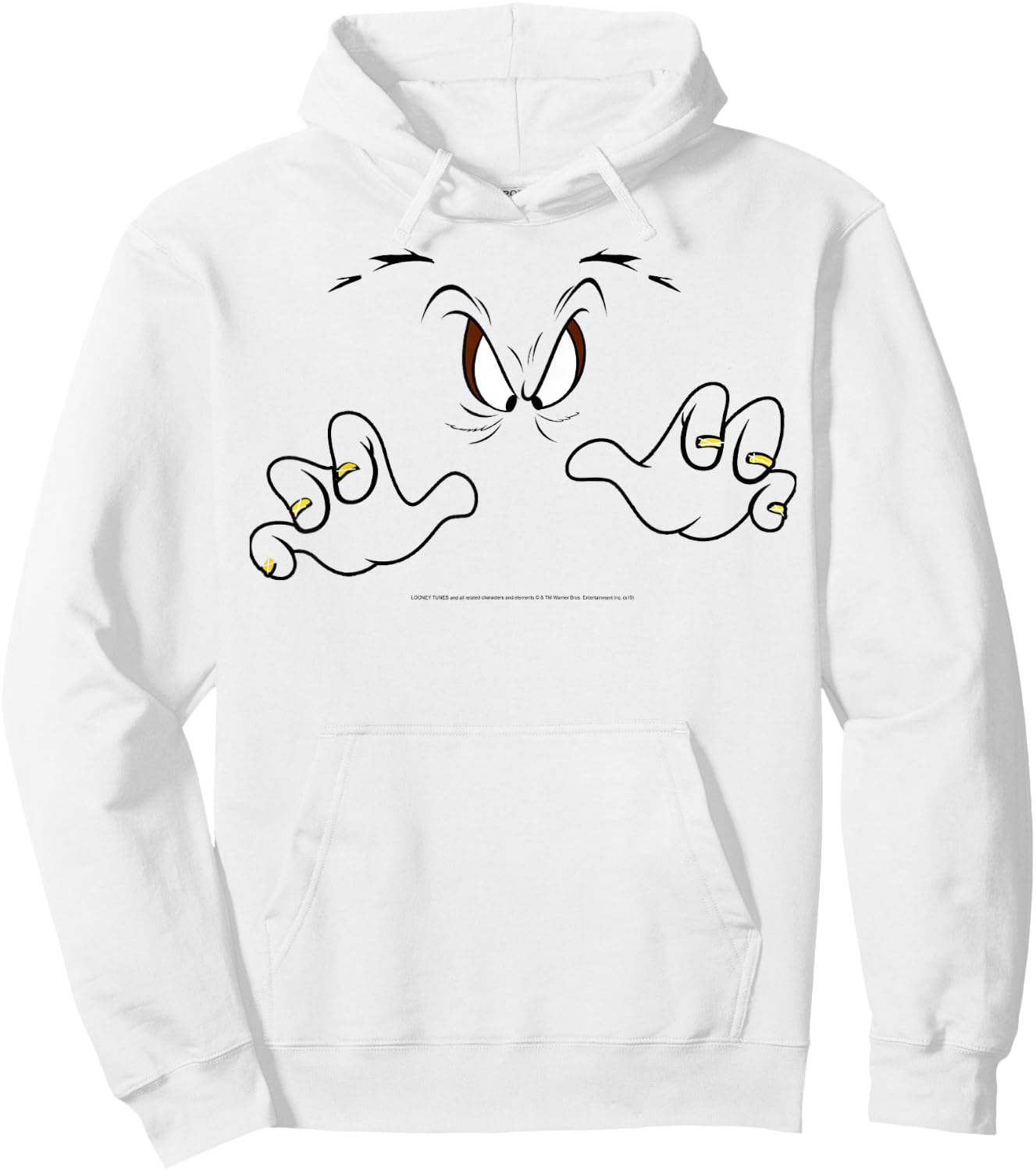 Looney Tunes Gossamer Big Face Hoodie - Hoodie | White