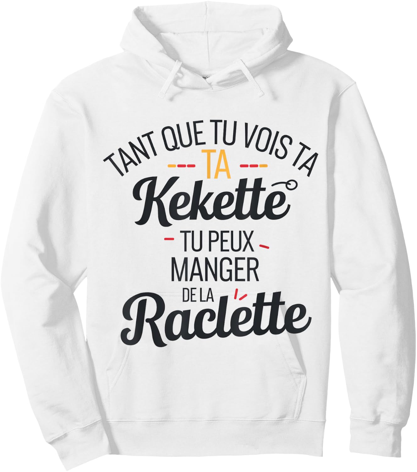 Gift humor beauf raclette original cheese , white, S Hoodie - Hoodie | White