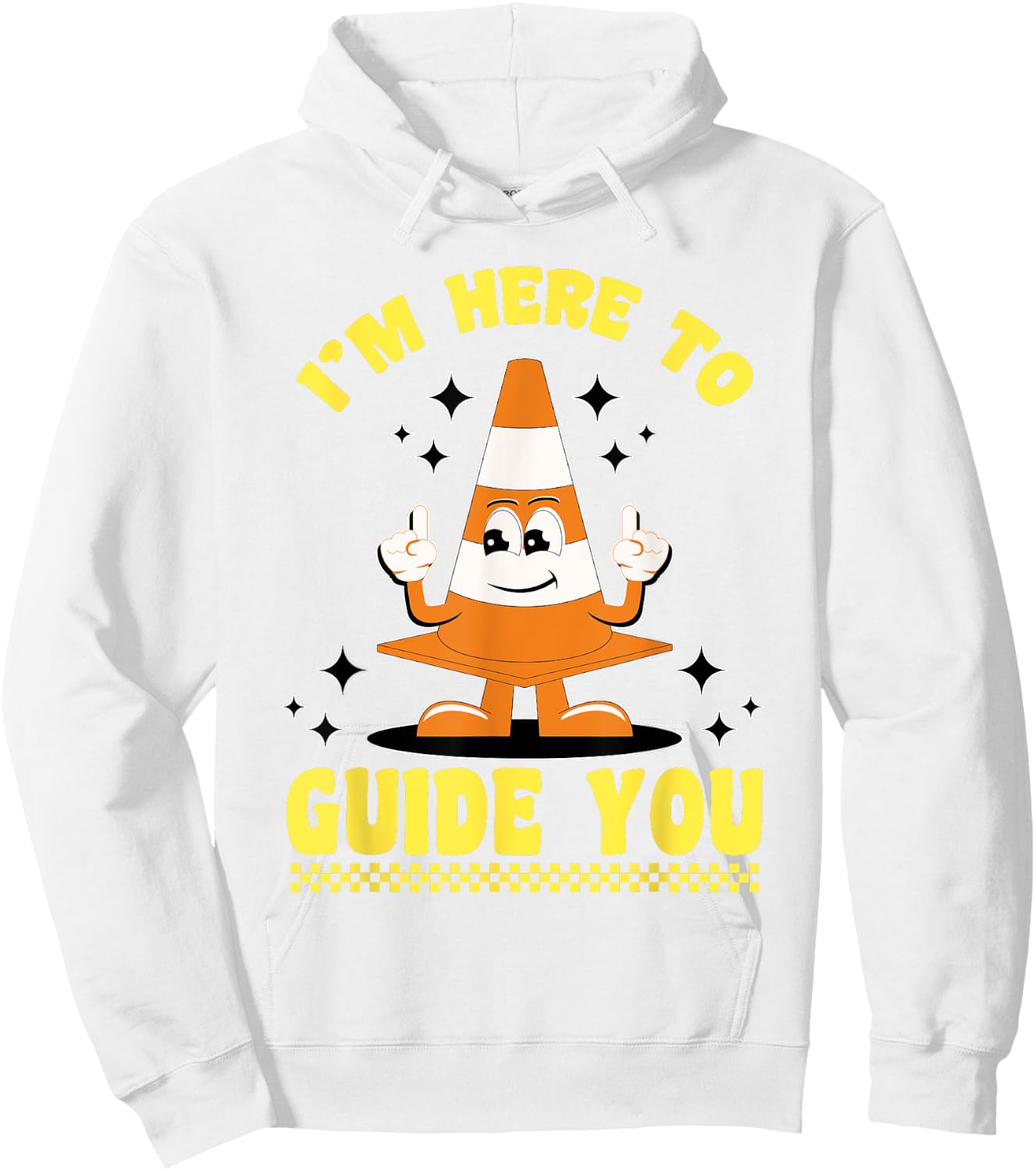 Traffic Cone Halloween Costume I'm Here To Guide You Hoodie - Hoodie | White