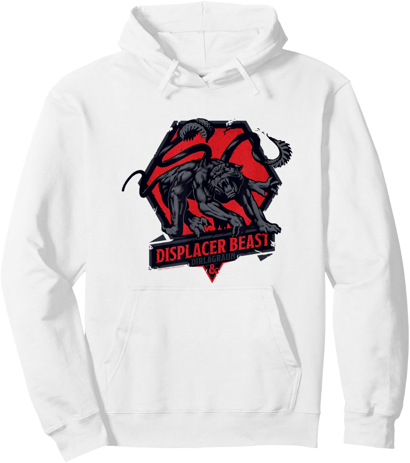 Dungeons & Dragons Displacer Beast Dirlagraun Epic Logo Hoodie - Hoodie | White