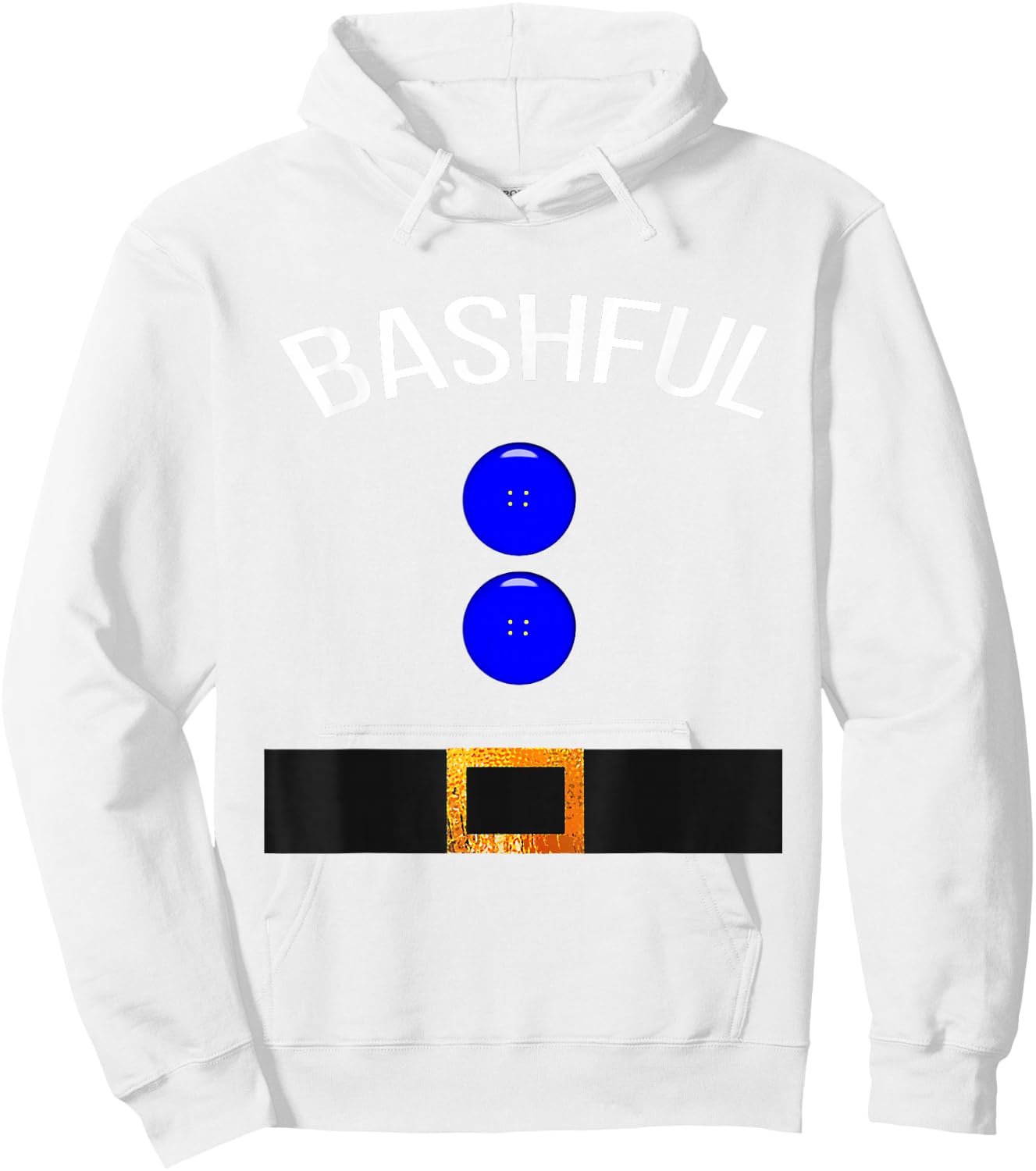 Funny Bashful Costume T Shirt Gift Novelty Hoodie - Hoodie | White