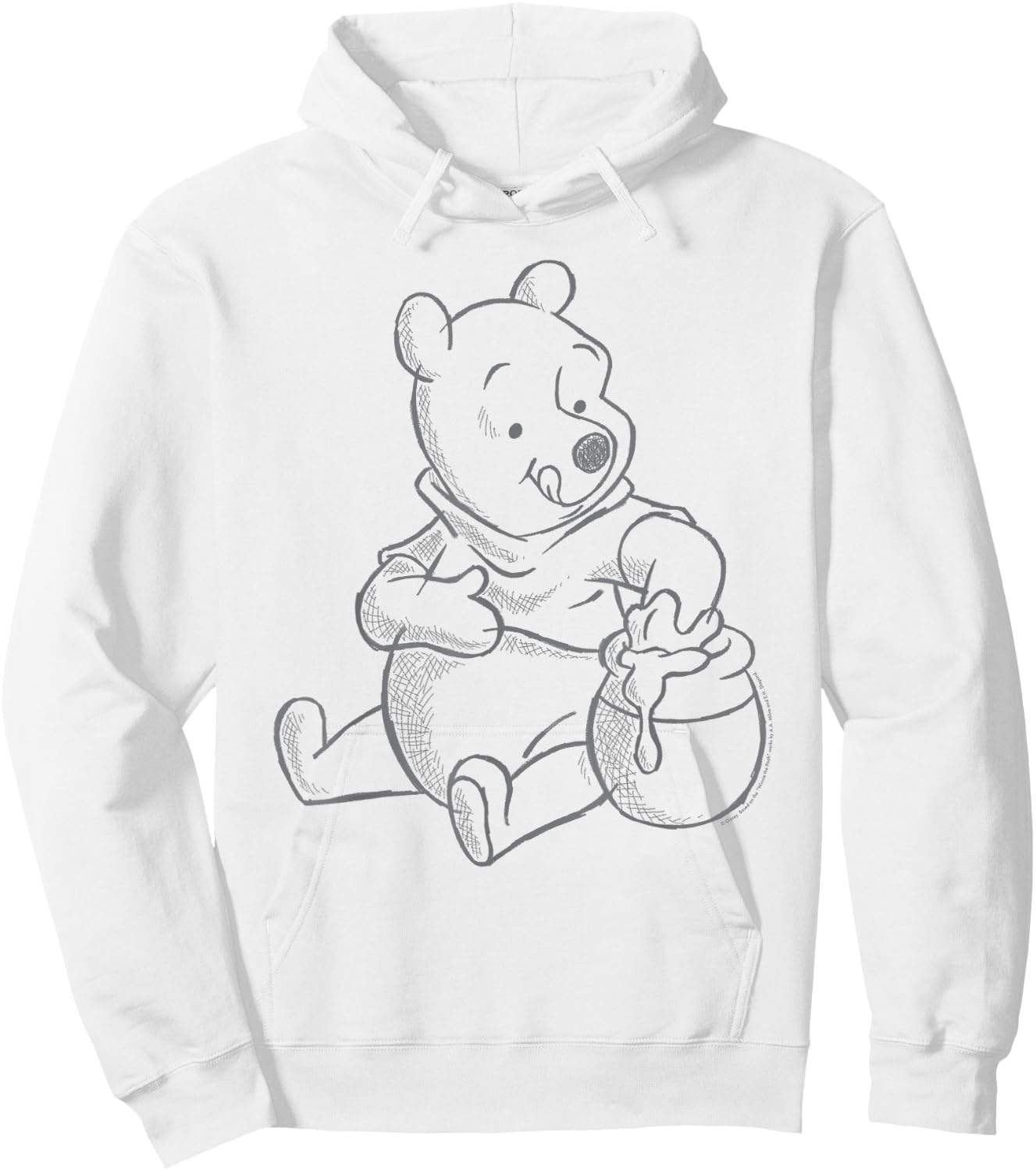 Disney Winnie the Pooh Sketch Hoodie - Hoodie | White