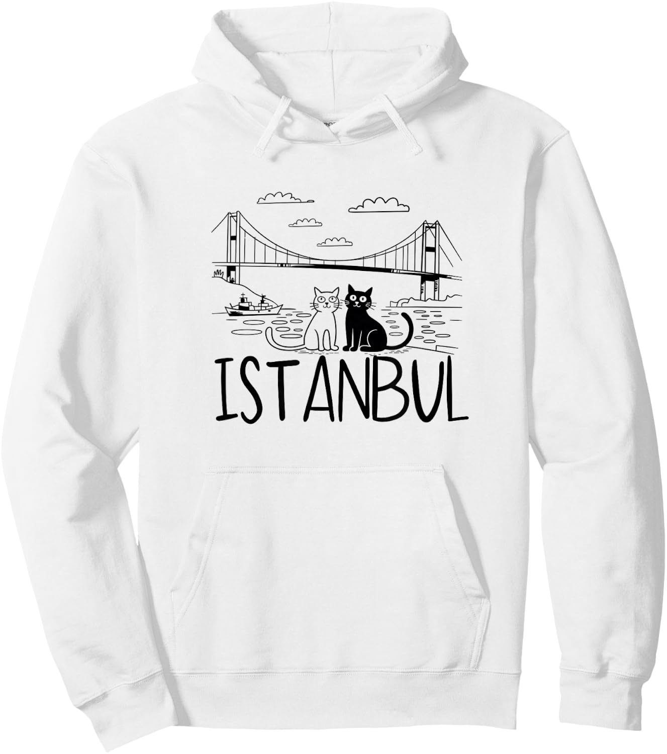 Istanbul Turkey Sketch / Istanbul Hoodie - Hoodie | White