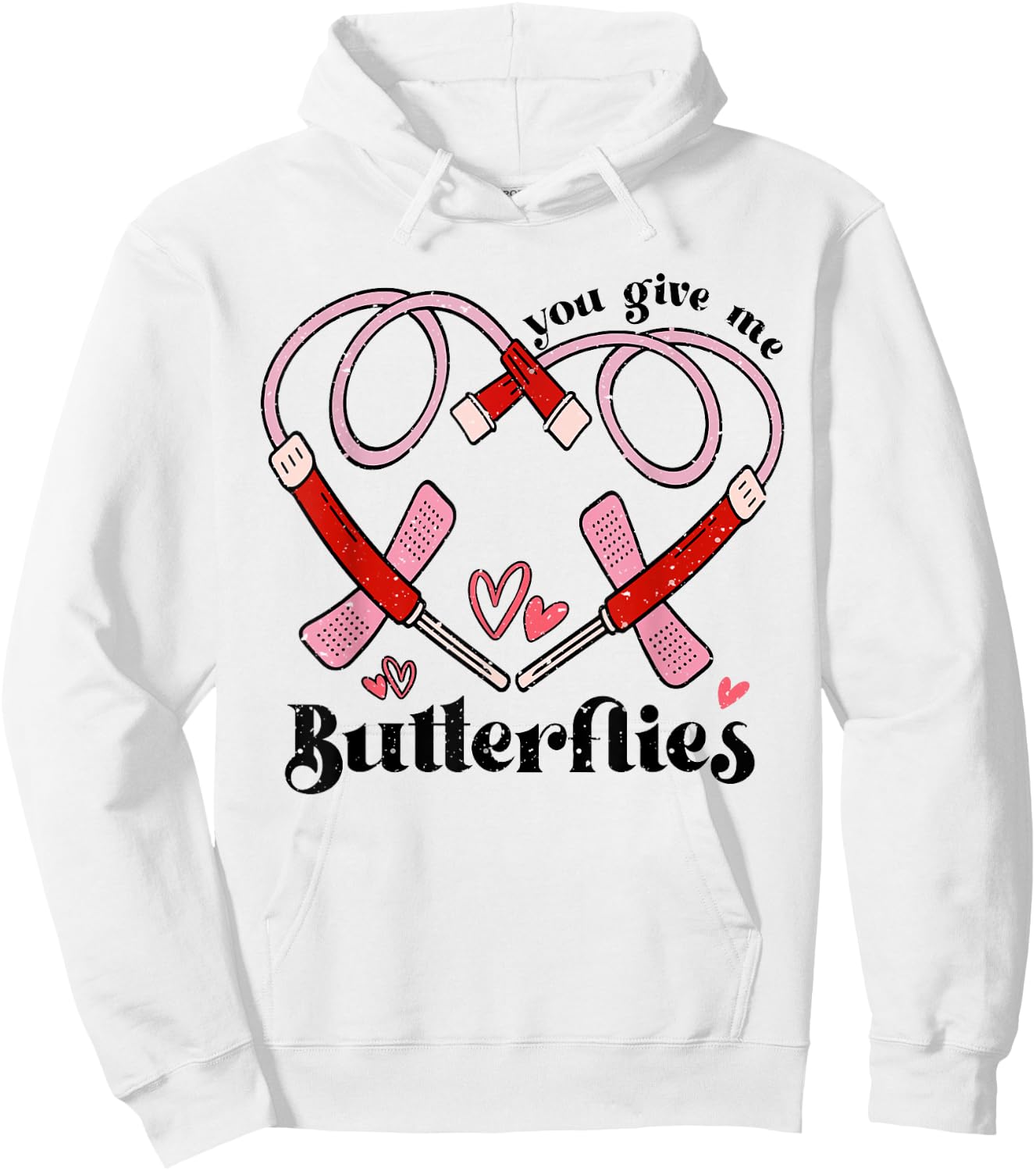 You Give Me Butterflies Phlebotomist PBT Valentine Day Nurse Hoodie - Hoodie | White
