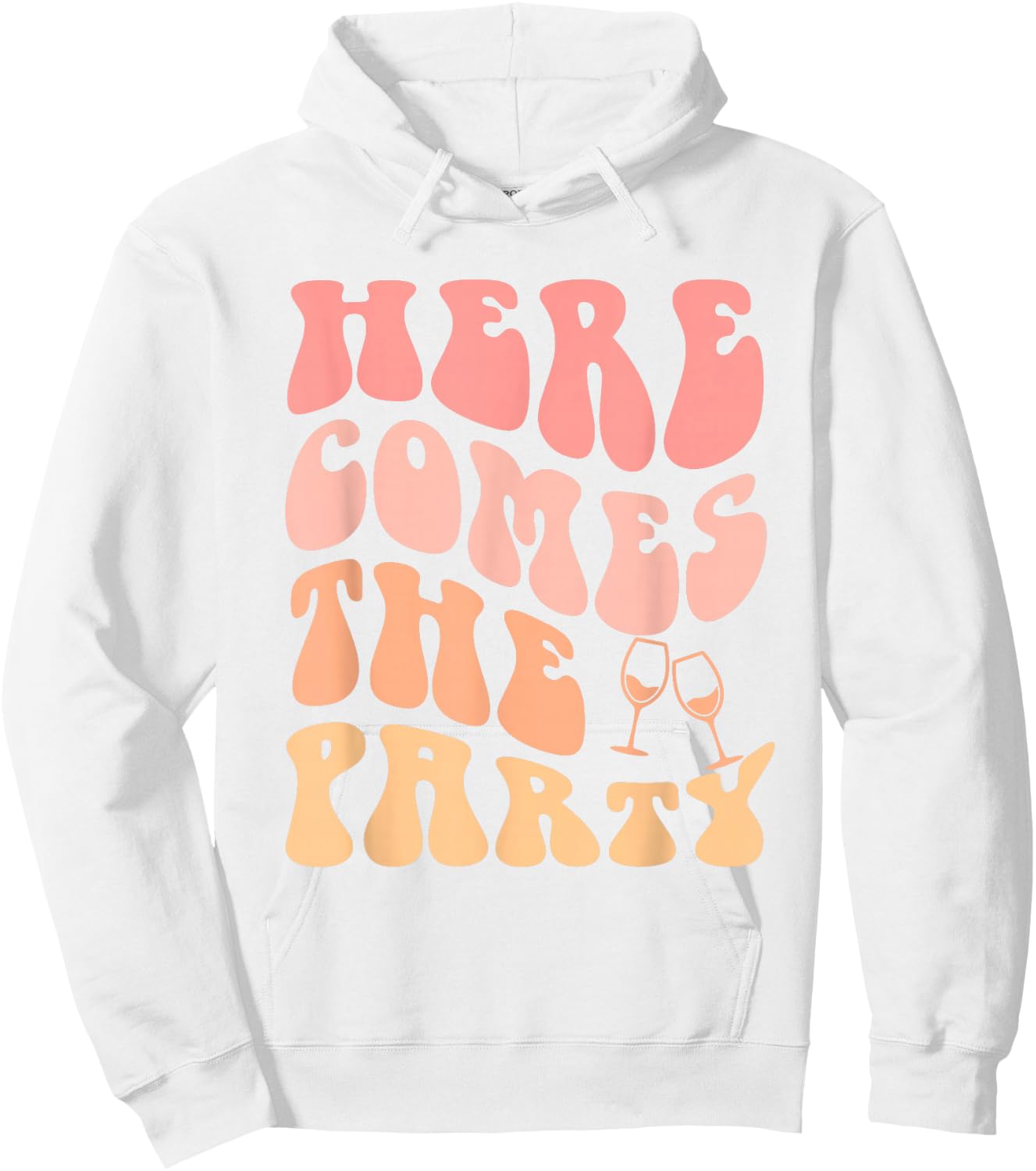 Hier kommt die Party Bachelorette Party Bride Bridemaid Hoodie - Hoodie | White