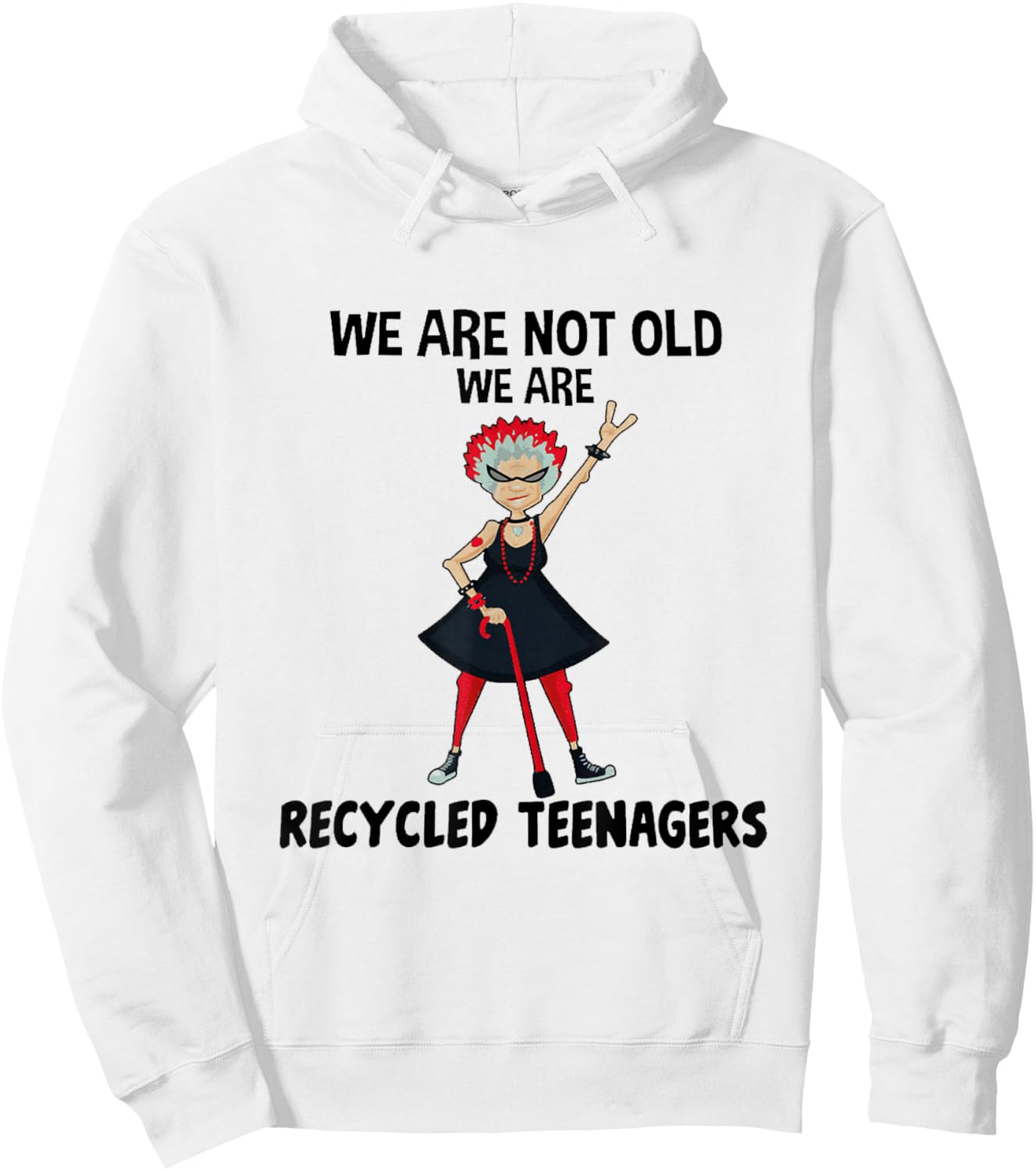 We Are Recycled Teenagers Hoodie - Hoodie | White