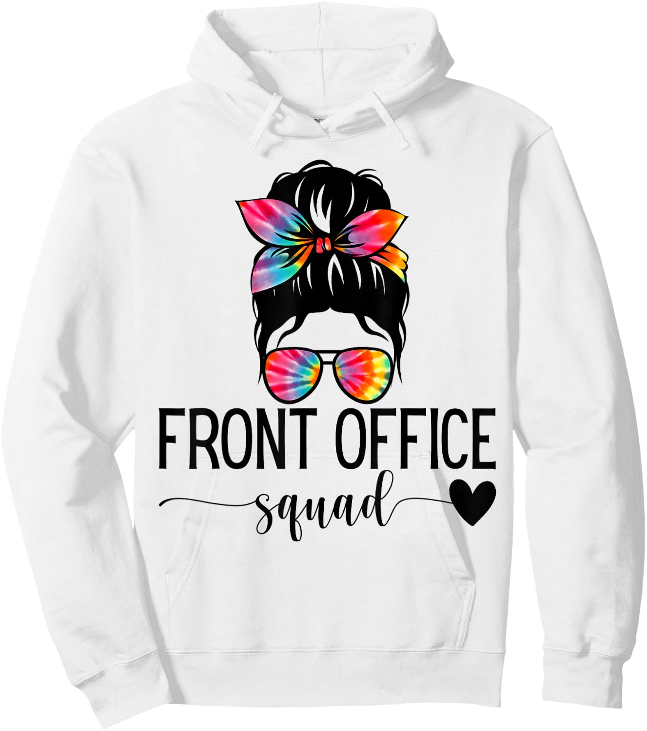 Front Office Squad Administrative Assistant School Secretary Hoodie - Hoodie | White