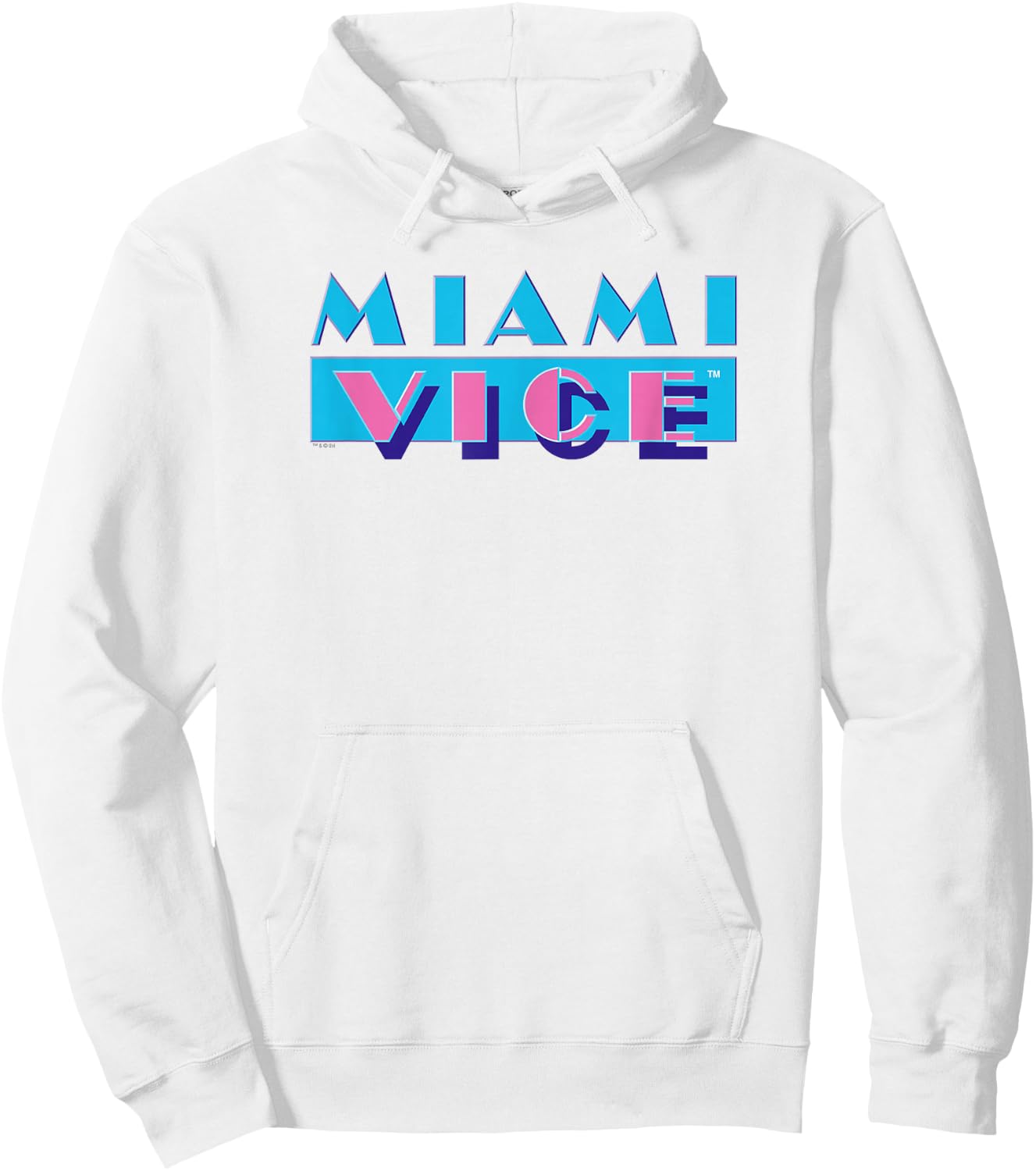 Miami Vice Logo , gray, s Hoodie - Hoodie | White