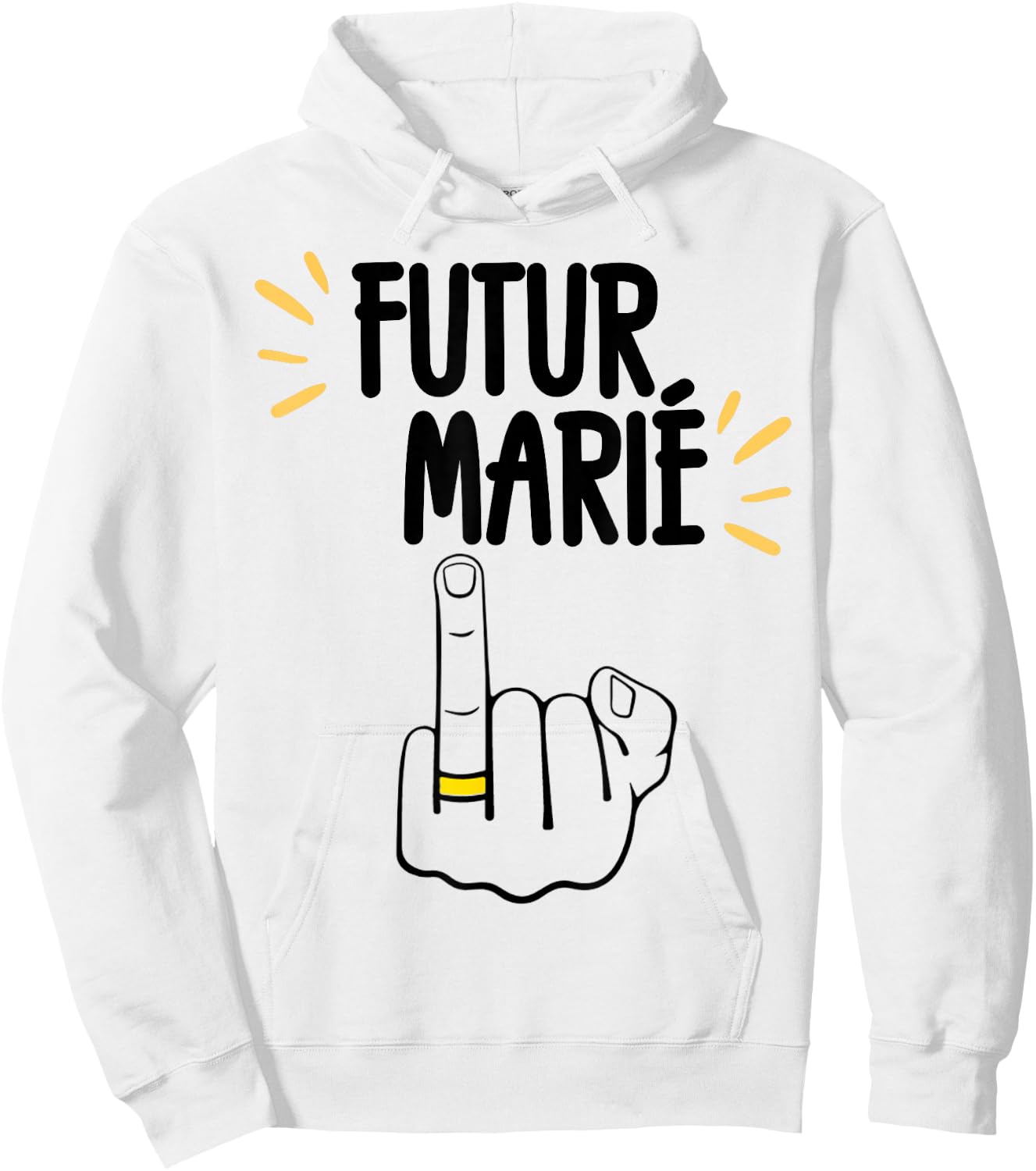 Futur Marié Enterrement Vie De Garçon EVG Humour Hoodie - Hoodie | White