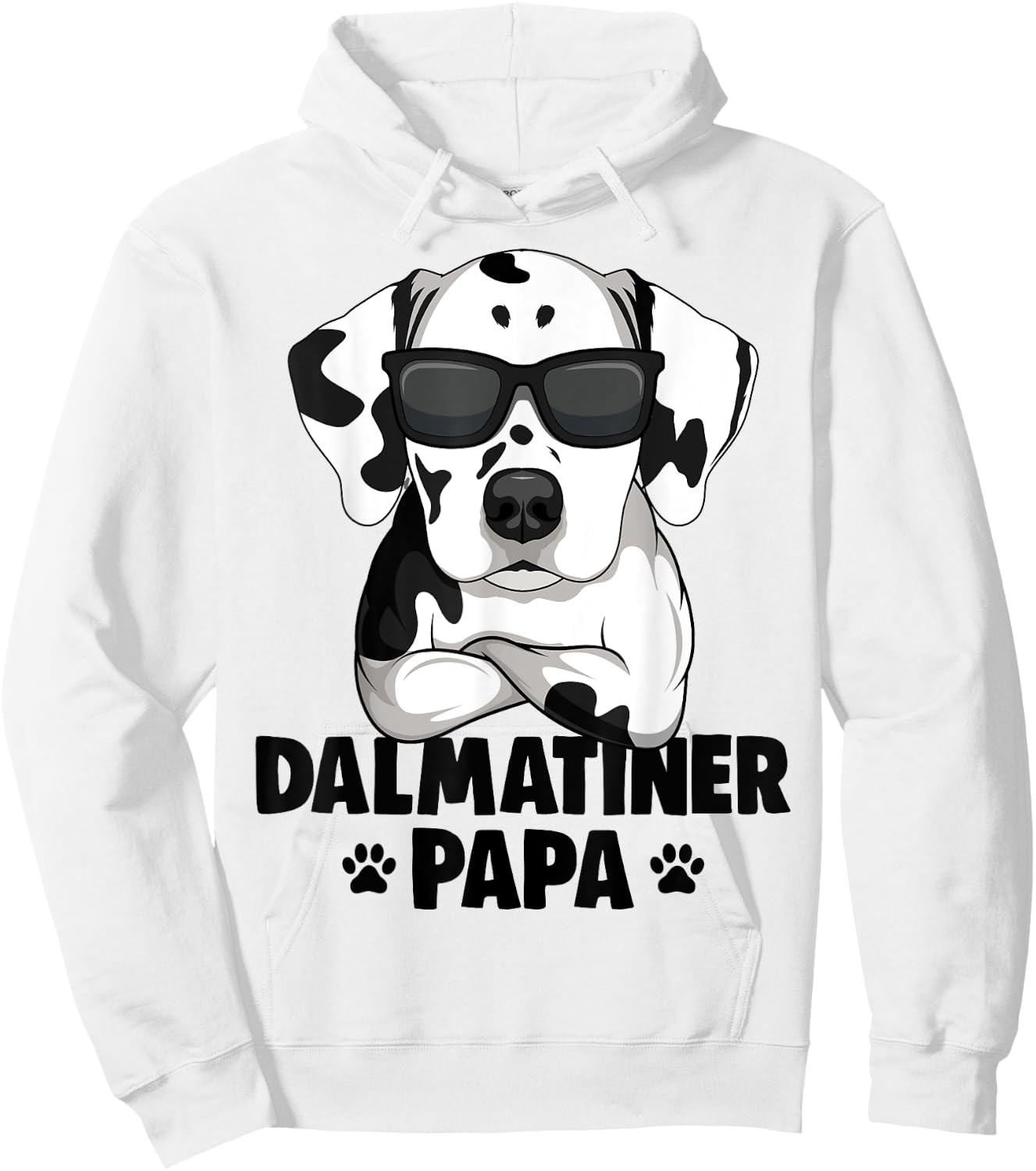 Dalmatian Papa Dog Herrchen Men Hoodie - Hoodie | White