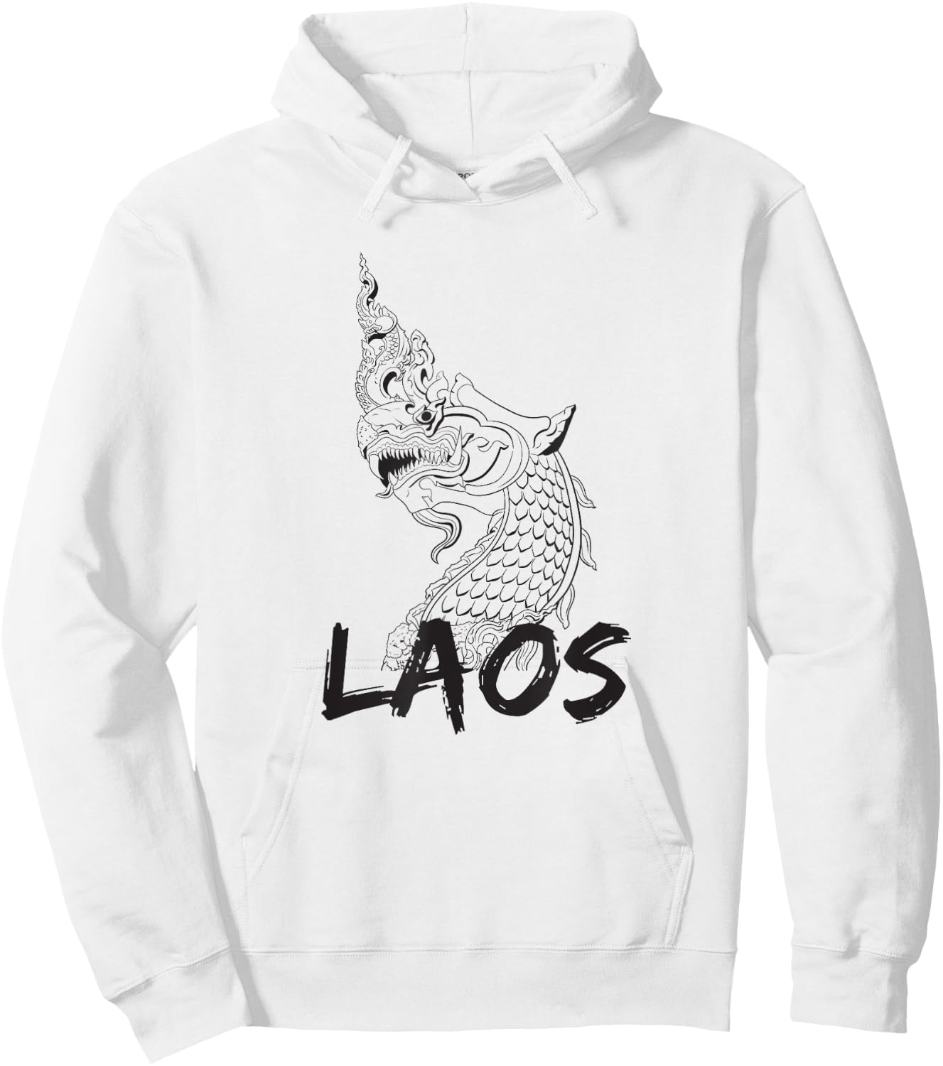 Laos Proud Lao Laotian Dragon Phaya Naga Hoodie - Hoodie | White