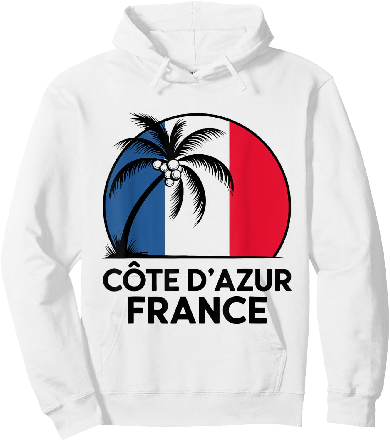 Cote d'Azur France Holiday Souvenir Beach , white, S Hoodie - Hoodie | White