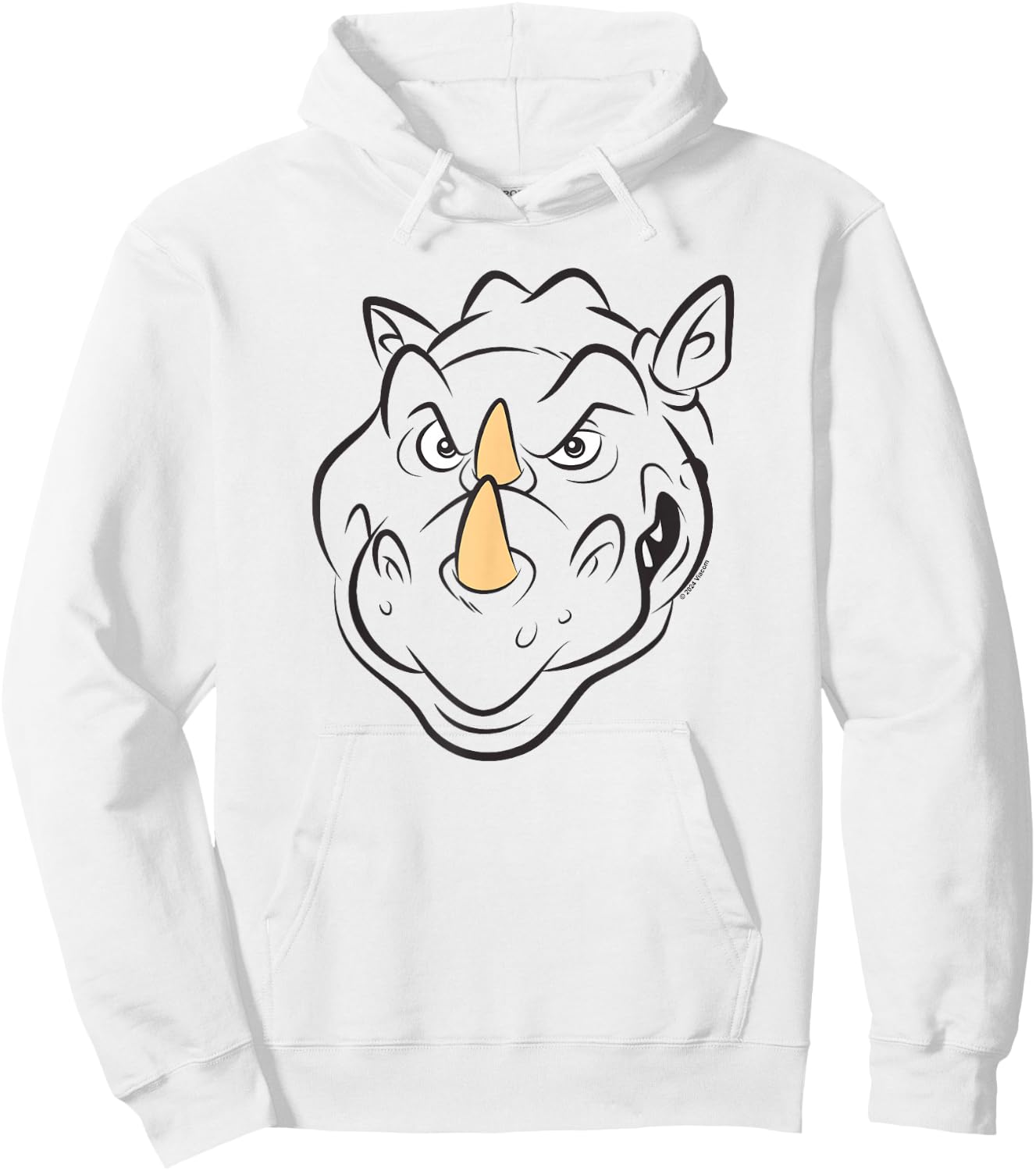 Teenage Mutant Ninja Turtles Rocksteady Face Hoodie - Hoodie | White