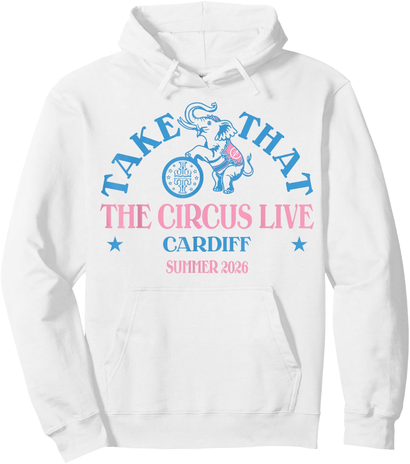 Take that The Circus Live Cardiff Hoodie - Hoodie | White