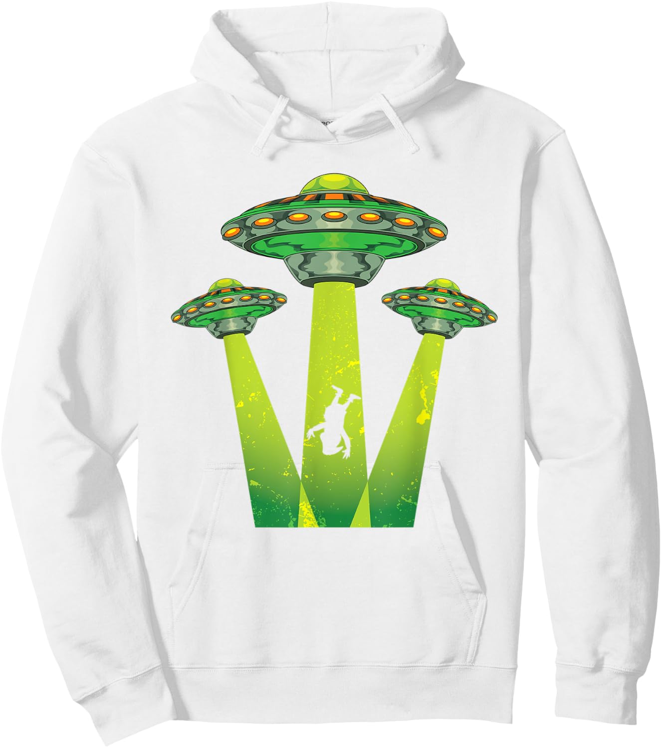 Alien Extraterrestrial Gnome UFO Abduction Nordic Gnome Hoodie - Hoodie | White
