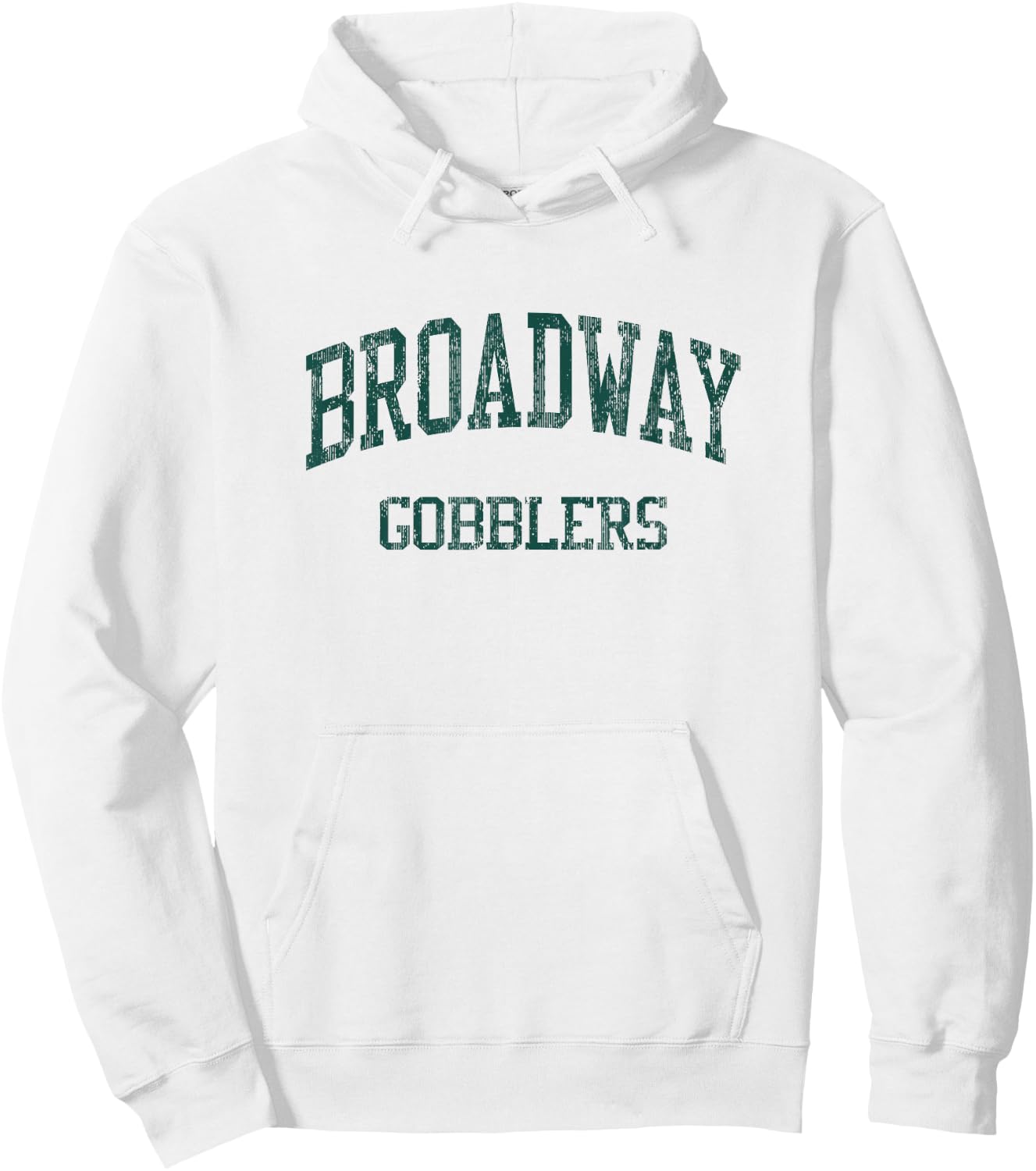 Broadway High School HS Broadway VA Vintage Sports Hoodie - Hoodie | White