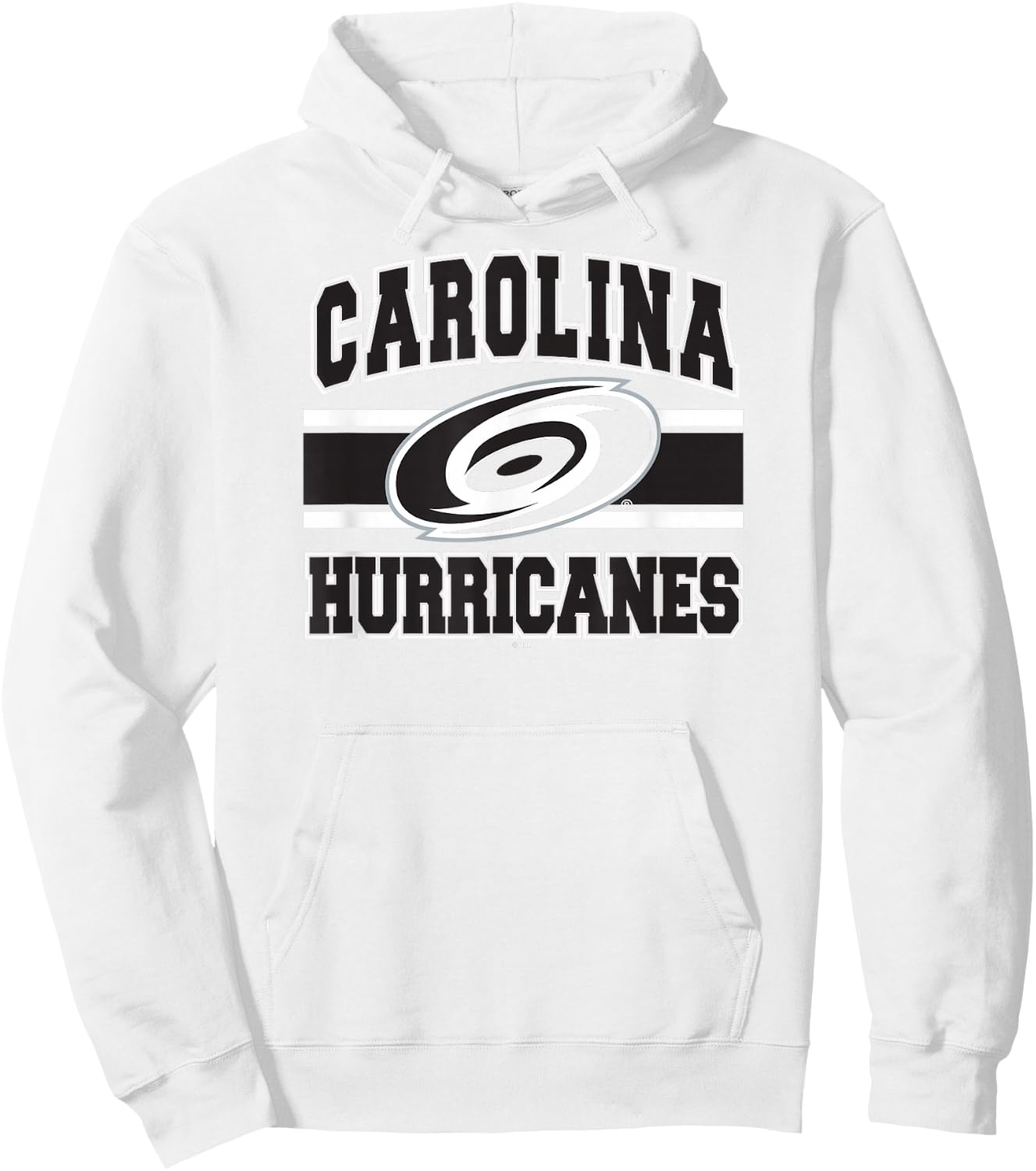 Carolina Hurricanes Stripe Red Officially Licensed Hoodie - Hoodie | White