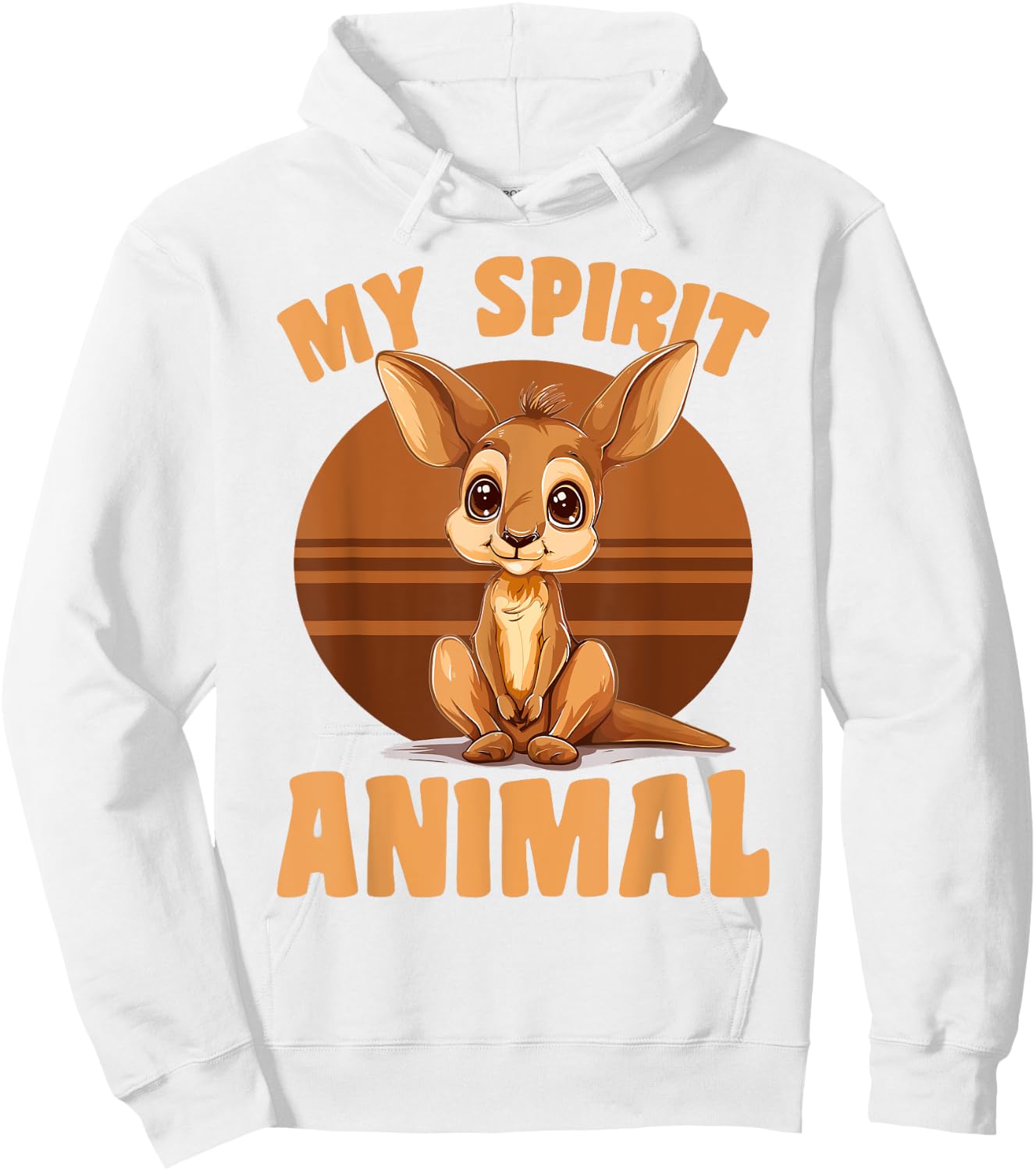 Funny Kangaroo Australia Animal my spirit animal Hoodie - Hoodie | White
