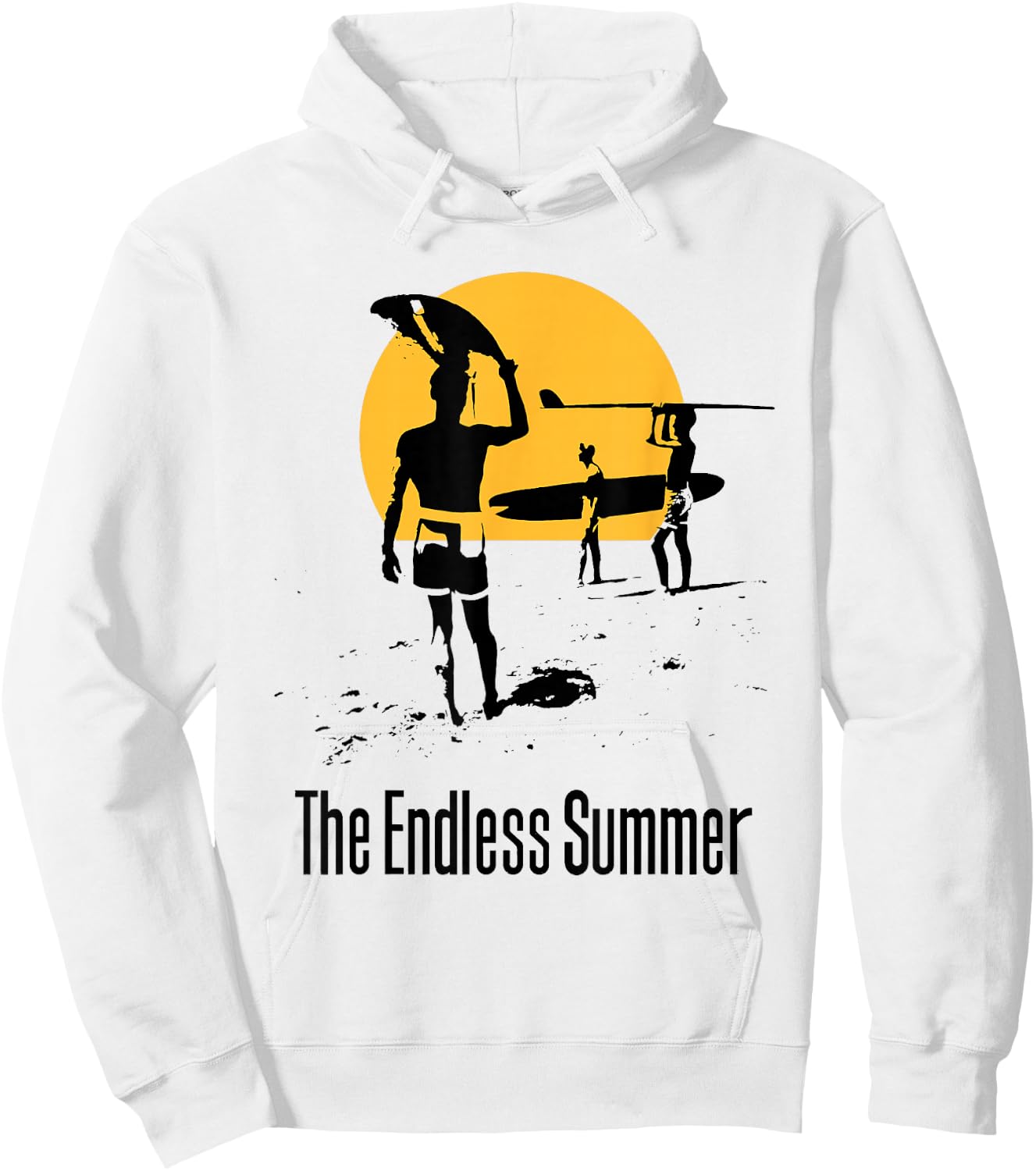 The Endless Summer 1966 Classic Surf Movie 60s Vintage Surf , Orange, S Hoodie - Hoodie | White