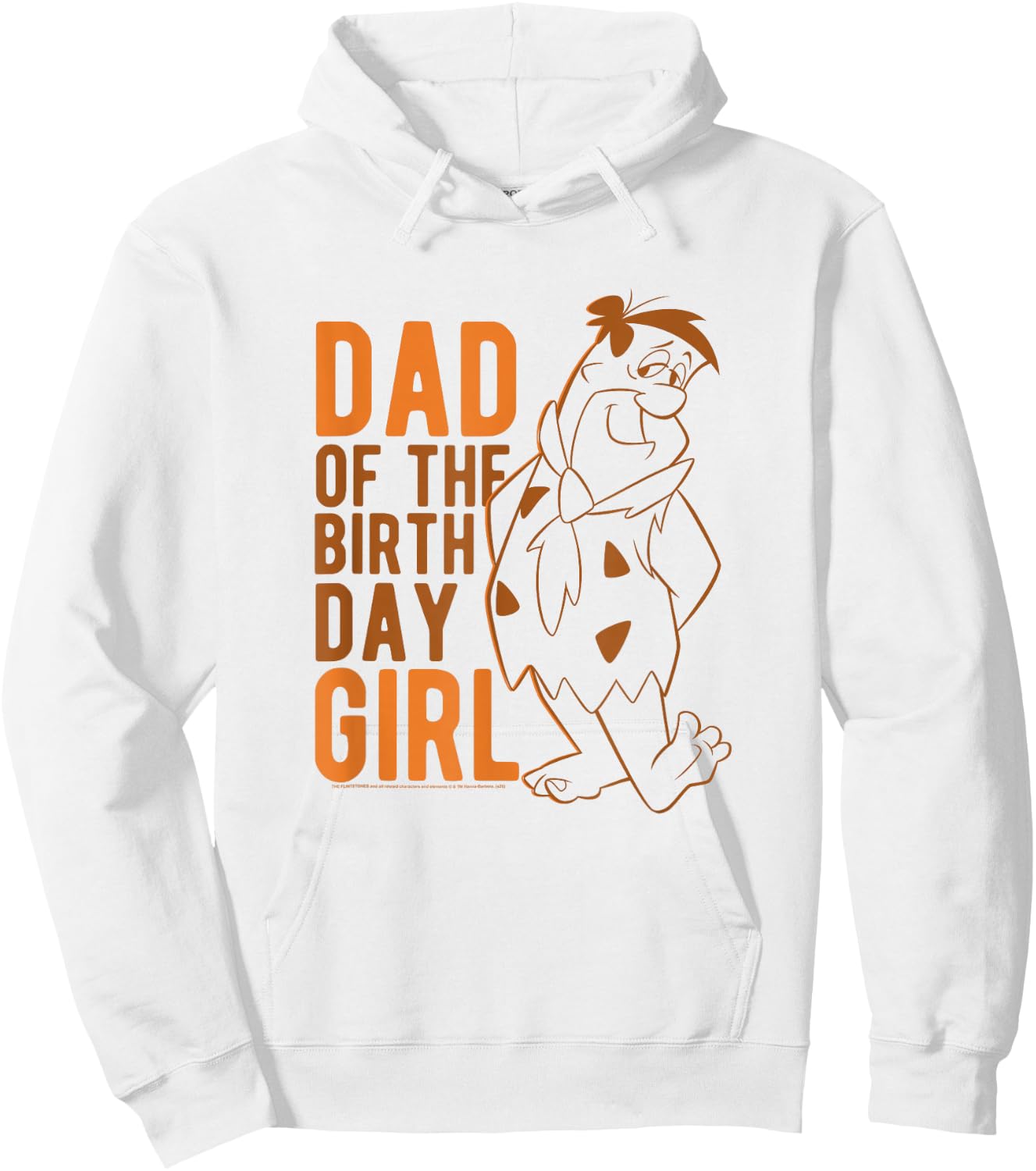 The Flintstones Fred Flintstone Dad of The Birthday Girl Hoodie - Hoodie | White