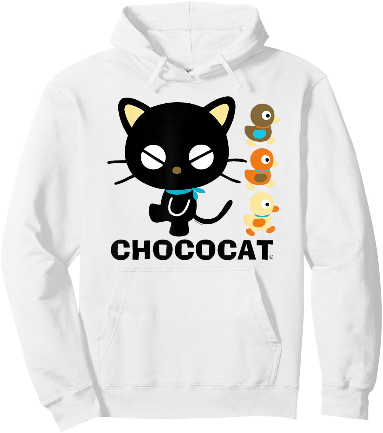 Chococat Logo and Duckies Hoodie - Hoodie | White