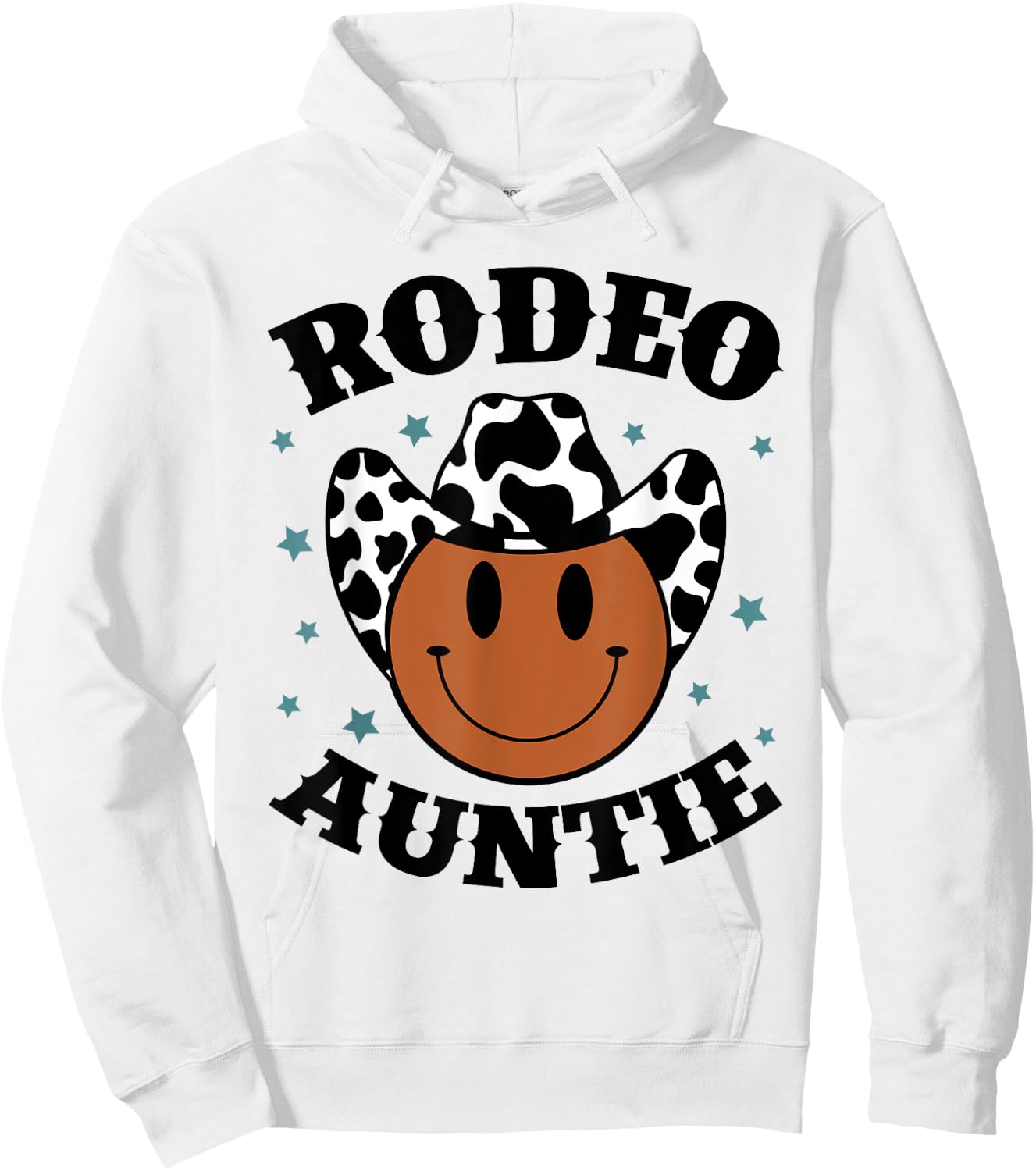 Rodeo Auntie Western Rodeo Cowboy Birthday Party Matching Hoodie - Hoodie | White