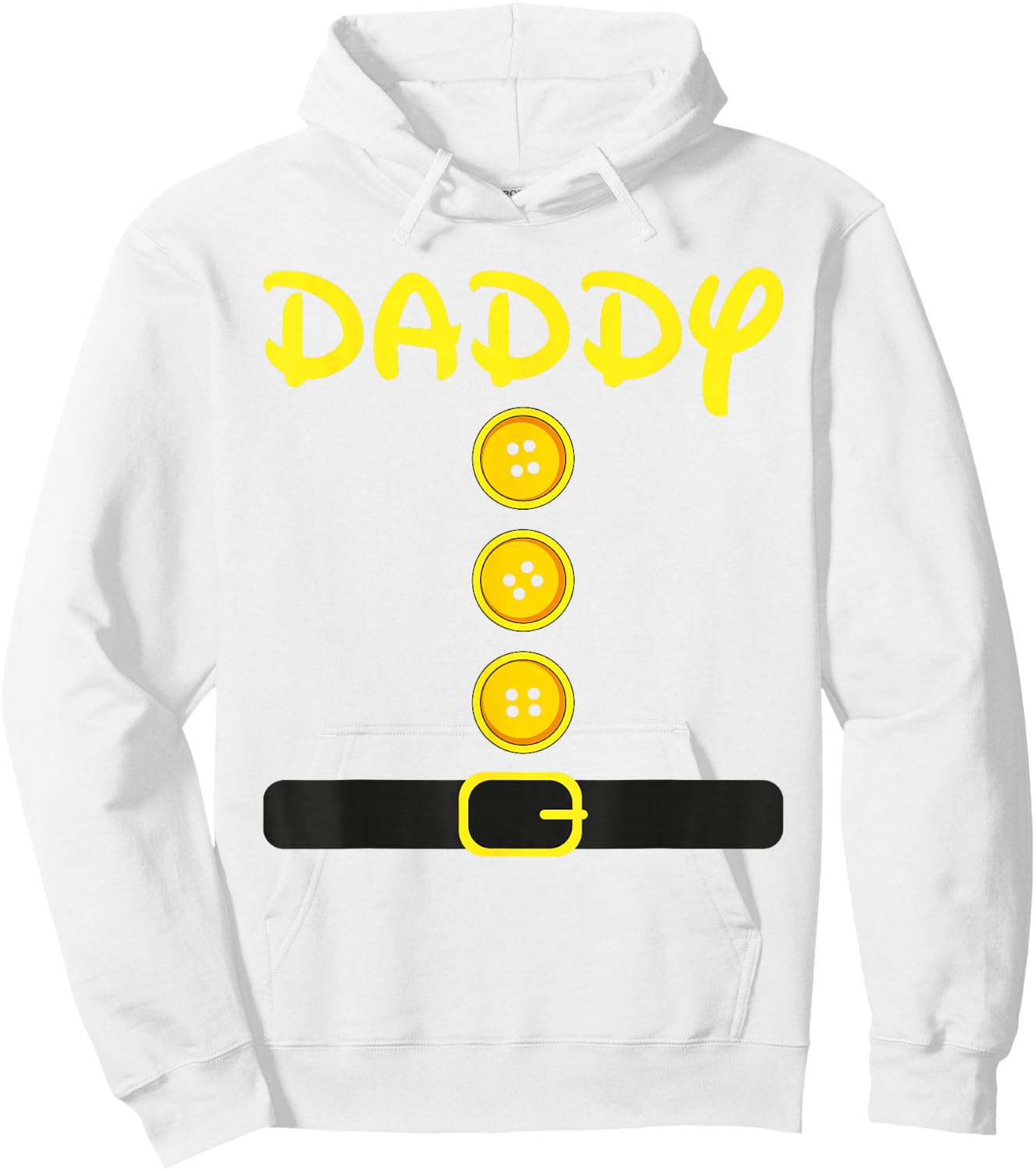 Daddy Dwarf Costume Color Family Matching Dwarf Halloween Hoodie - Hoodie | White