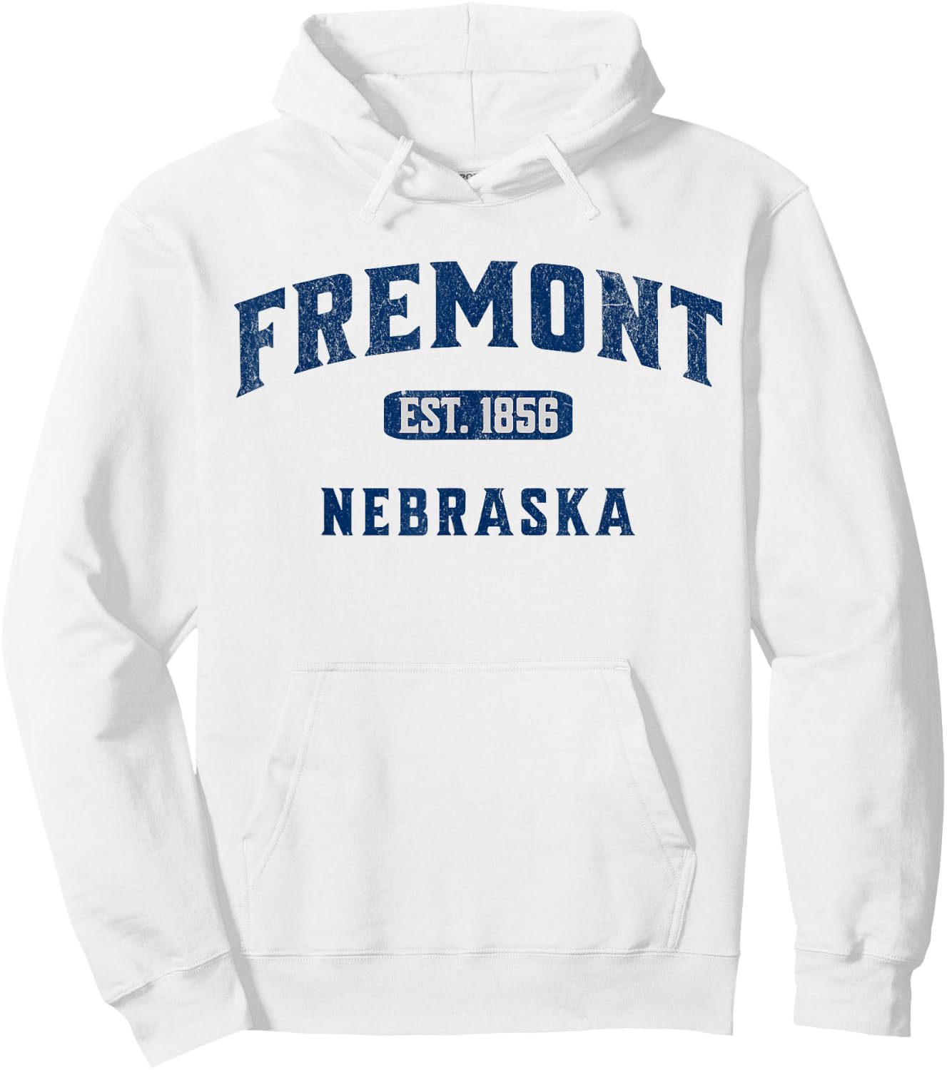 Vintage Athletic Souvenir Visit Fremont Nebraska Hoodie - Hoodie | White