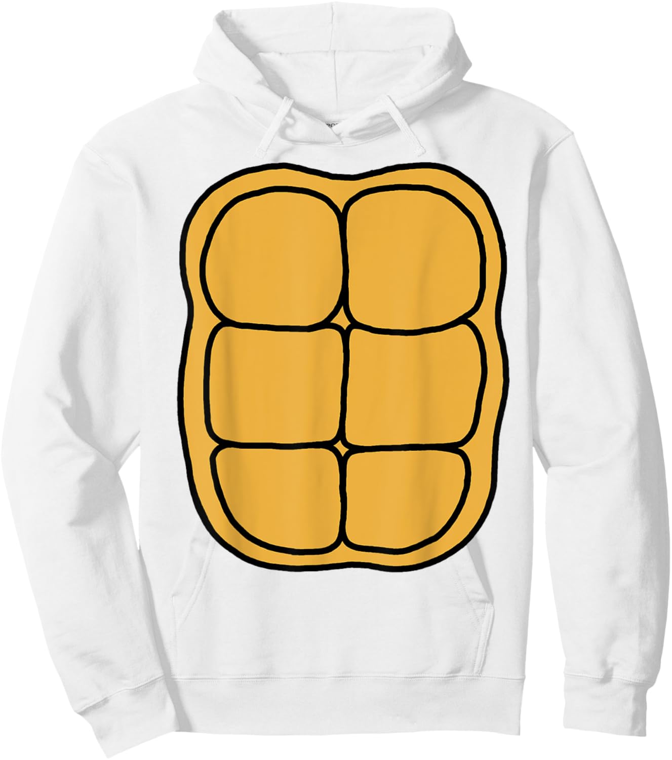 Turtle Shell Shirt Kids DIY Halloween Costume Front + Back Hoodie - Hoodie | White