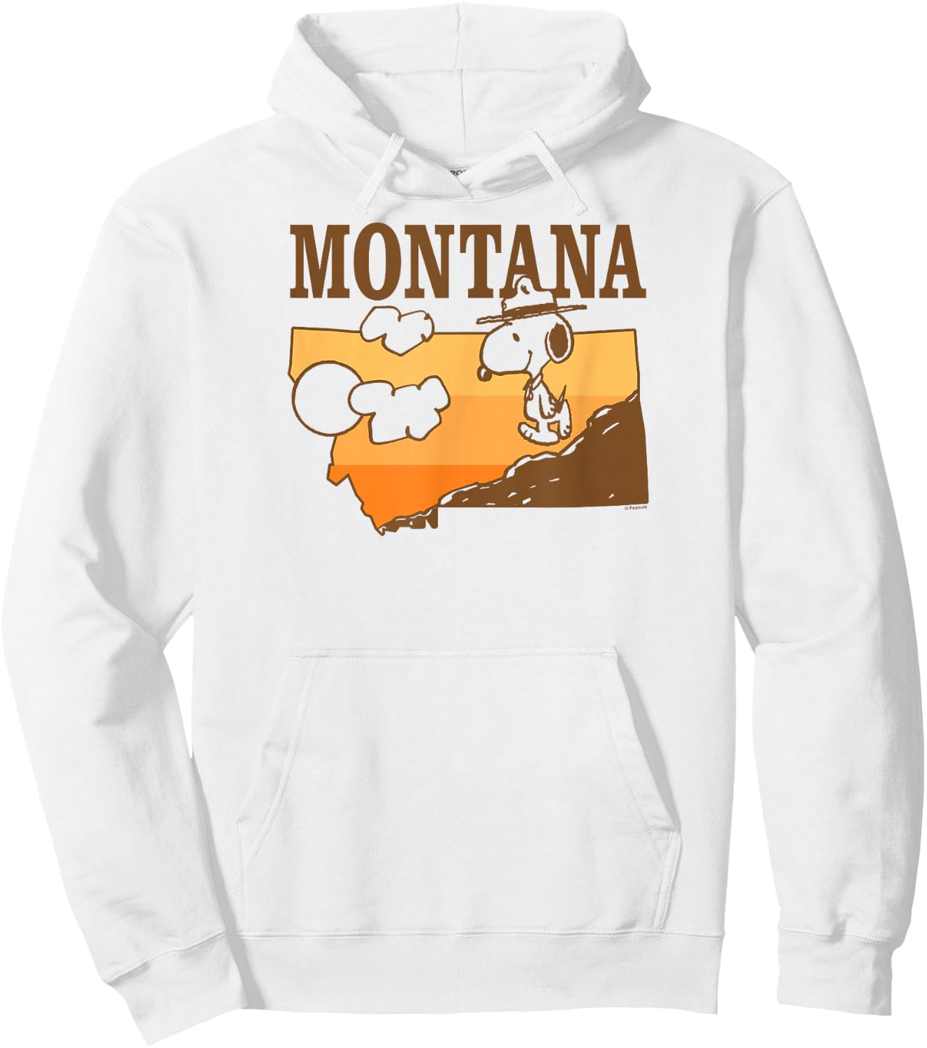 Peanuts - Snoopy Beagle Scout Montana Mountain Hiker Hoodie - Hoodie | White