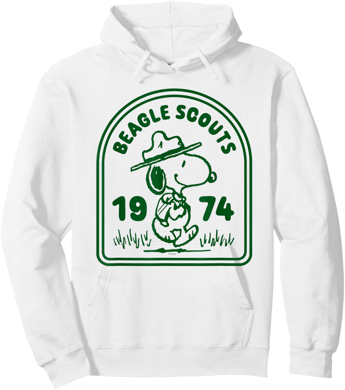 Peanuts - Beagle Scouts One Color Badge Hoodie - Hoodie | White