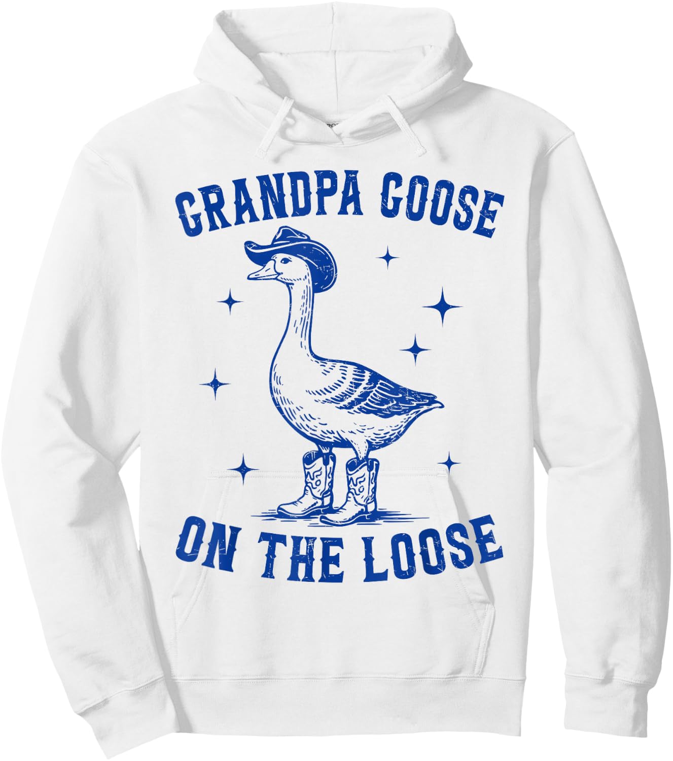 Grandpa Goose On The Loose Group Matching Western Family Hoodie - Hoodie | White