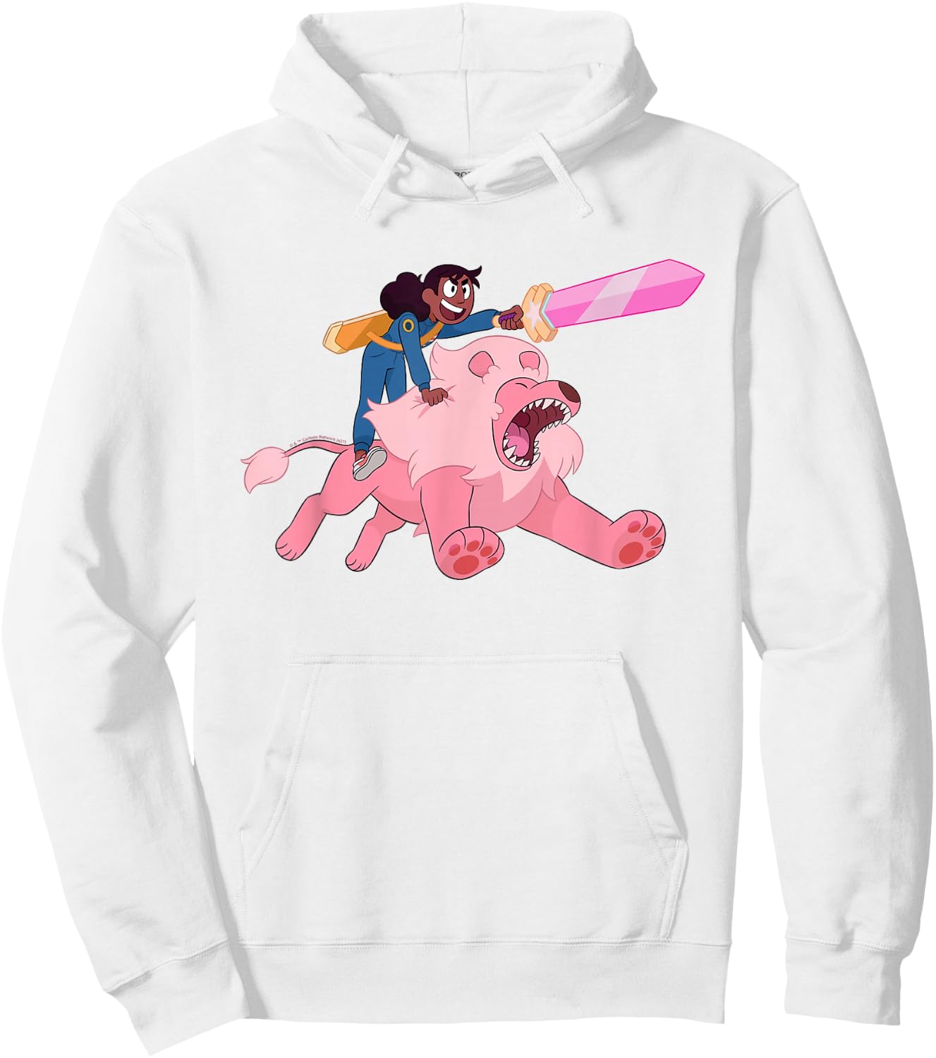 Steven Universe Connie and the Pink Lion Hoodie - Hoodie | White