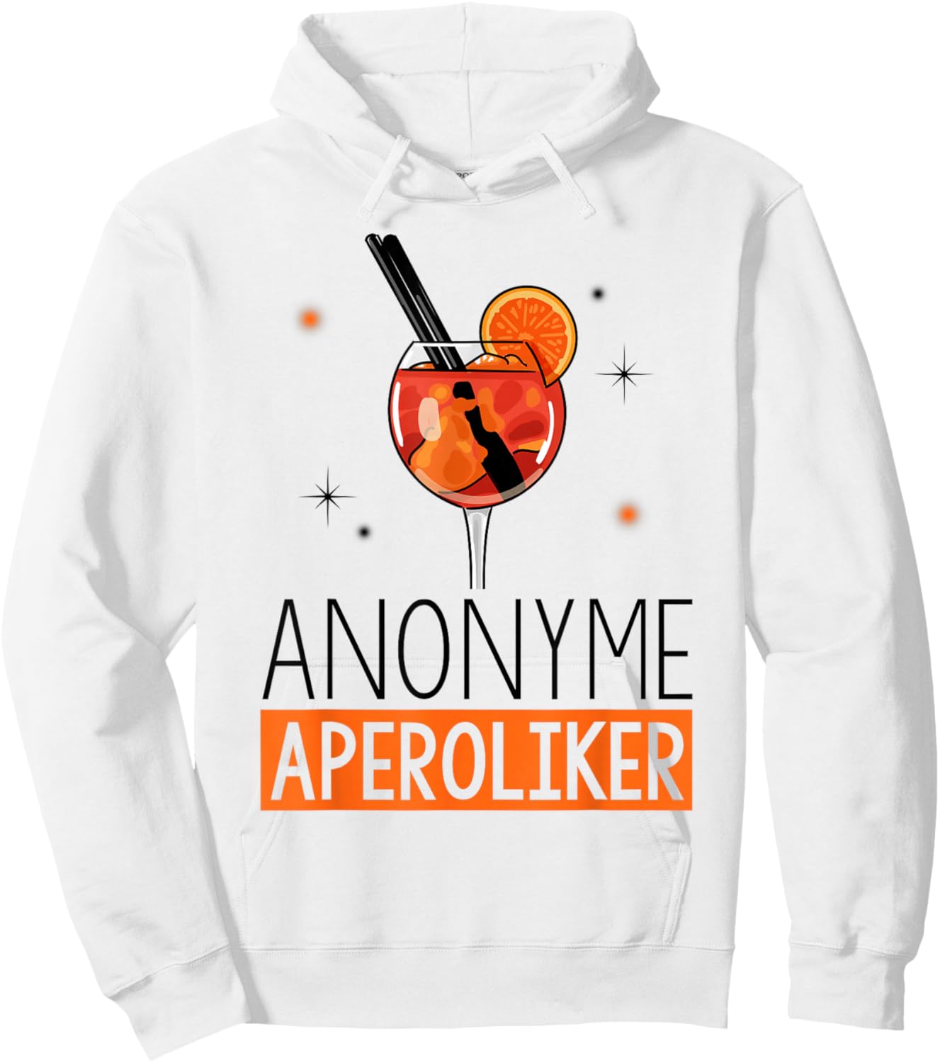 Aperolic Spray Anonymous Aperolics , White Hoodie - Hoodie | White
