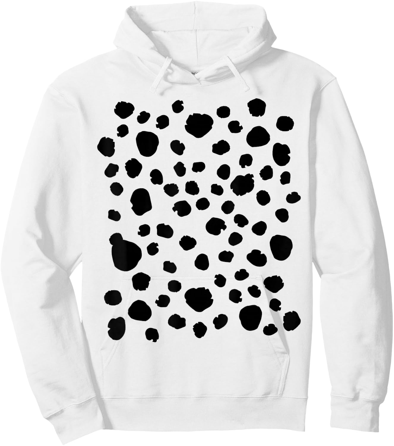 Spotted White with Black Polka Dots Dalmatian Kids Hoodie - Hoodie | White