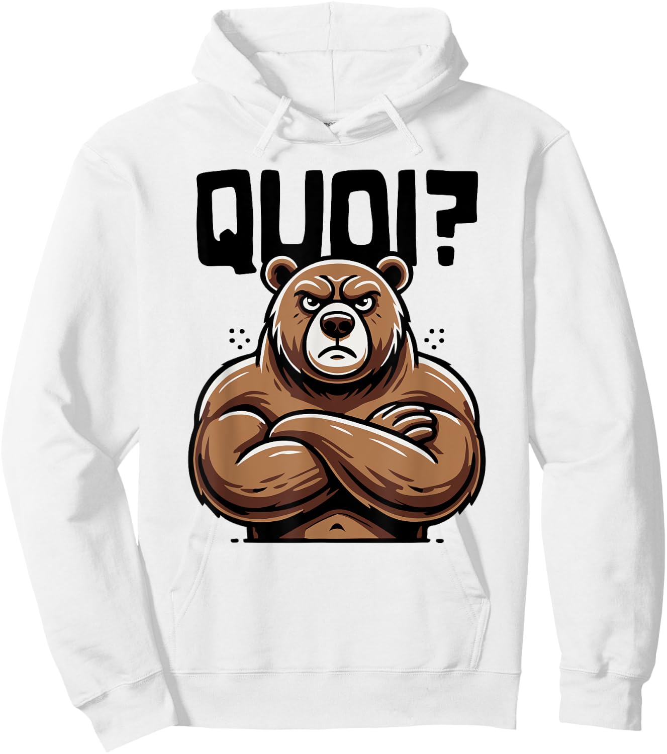 What Bear Shirt for Woman Girl Boy Idea Humour Bear , white, S Hoodie - Hoodie | White