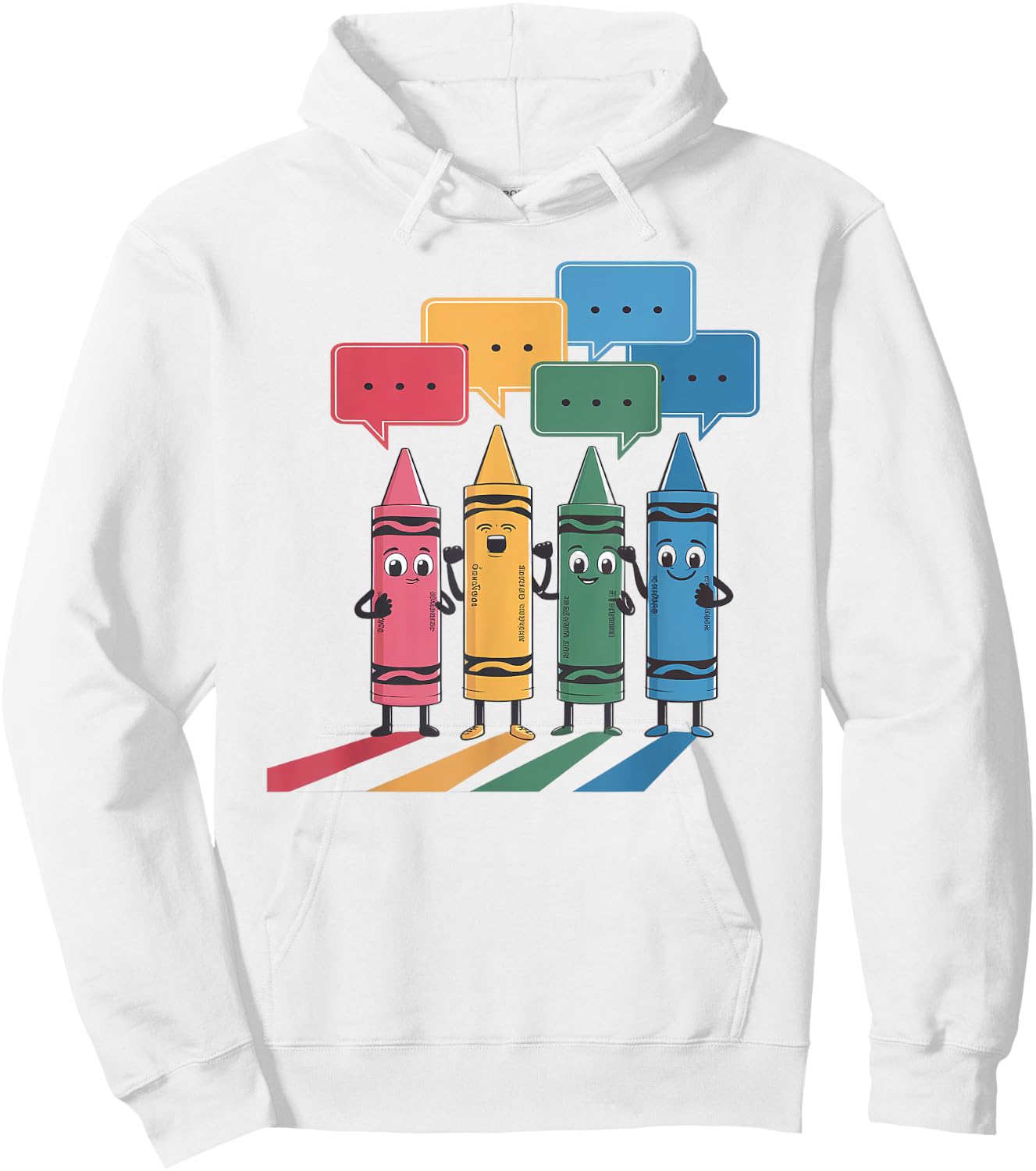 Crayon Mood Color Crayons Cute Friyay Teacher Life Costume Hoodie - Hoodie | White