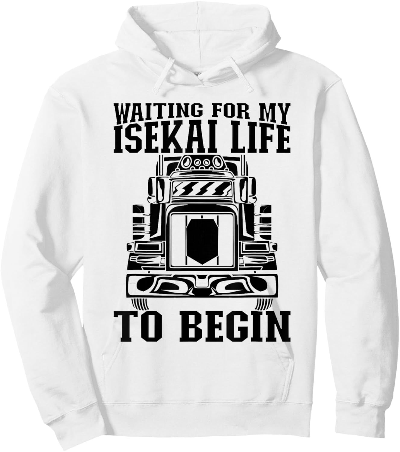 Isekai Anime Japan Kawaii Otaku Japanese - Manga Truck Hoodie - Hoodie | White