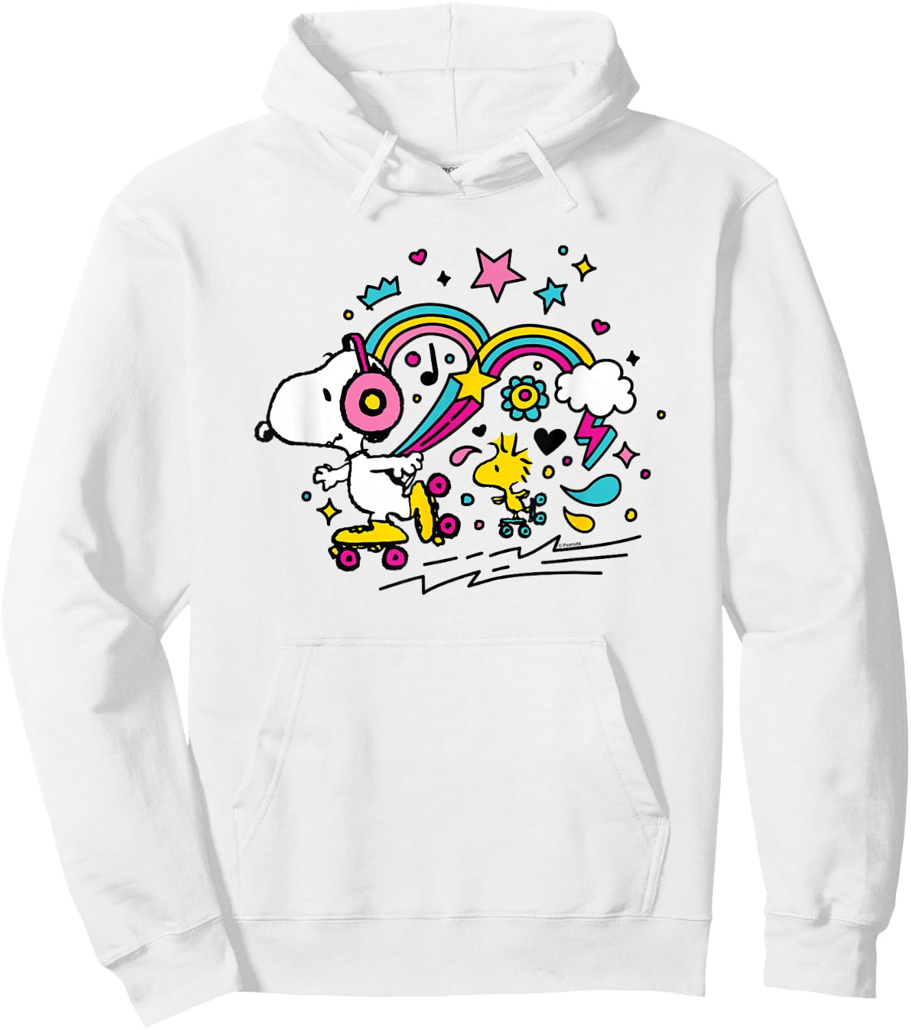 Peanuts - Snoopy Woodstock , blue Hoodie - Hoodie | White
