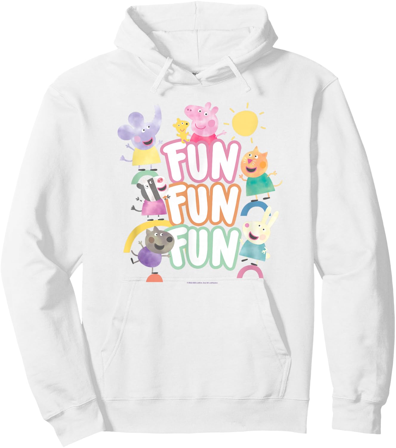 Peppa Pig Fun Fun Fun Friends Playground Hoodie - Hoodie | White