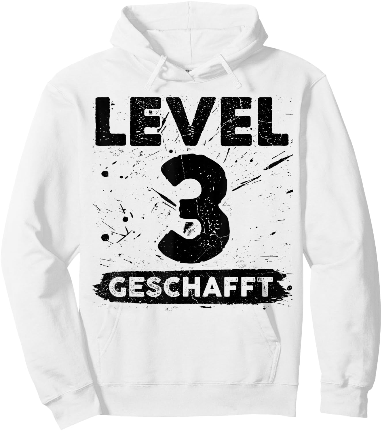 Level 3 Geschafft 3 Hochzeitstag 3 Jahre Hoodie - Hoodie | White