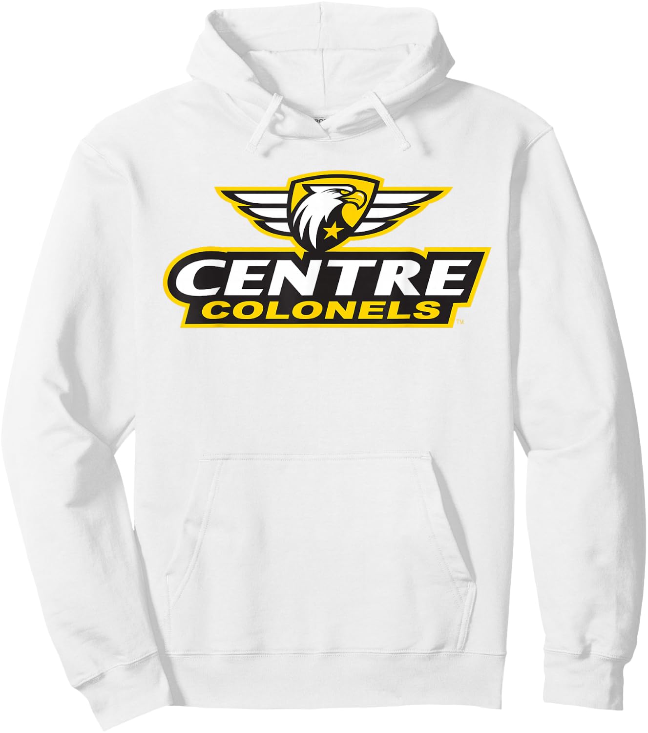 Centre College Colonels Insignia Stacked Logo Hoodie - Hoodie | White