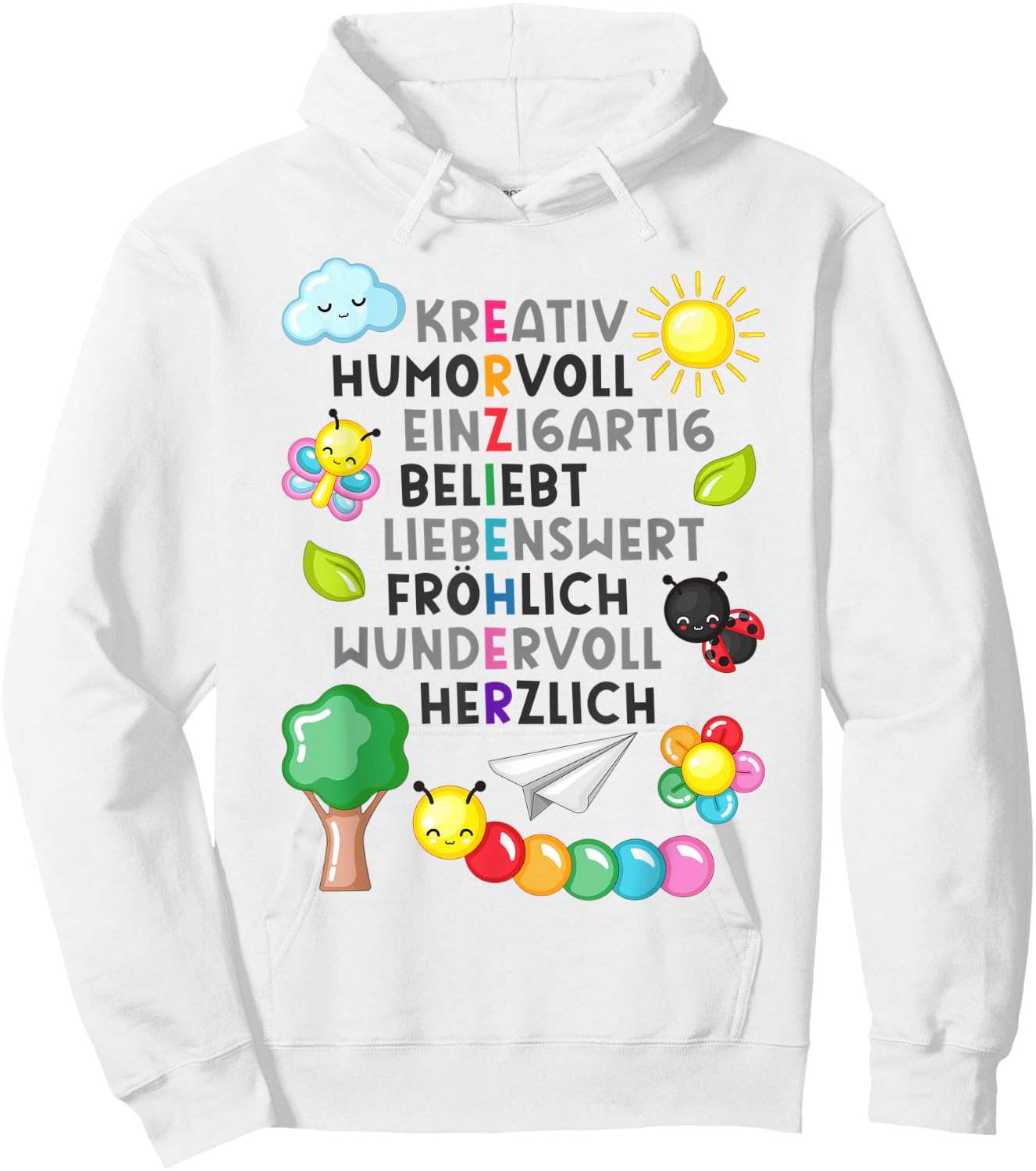 Erzieherin Spruch Geschenk Danke Dankeschön Abschiedsgeschen Hoodie - Hoodie | White