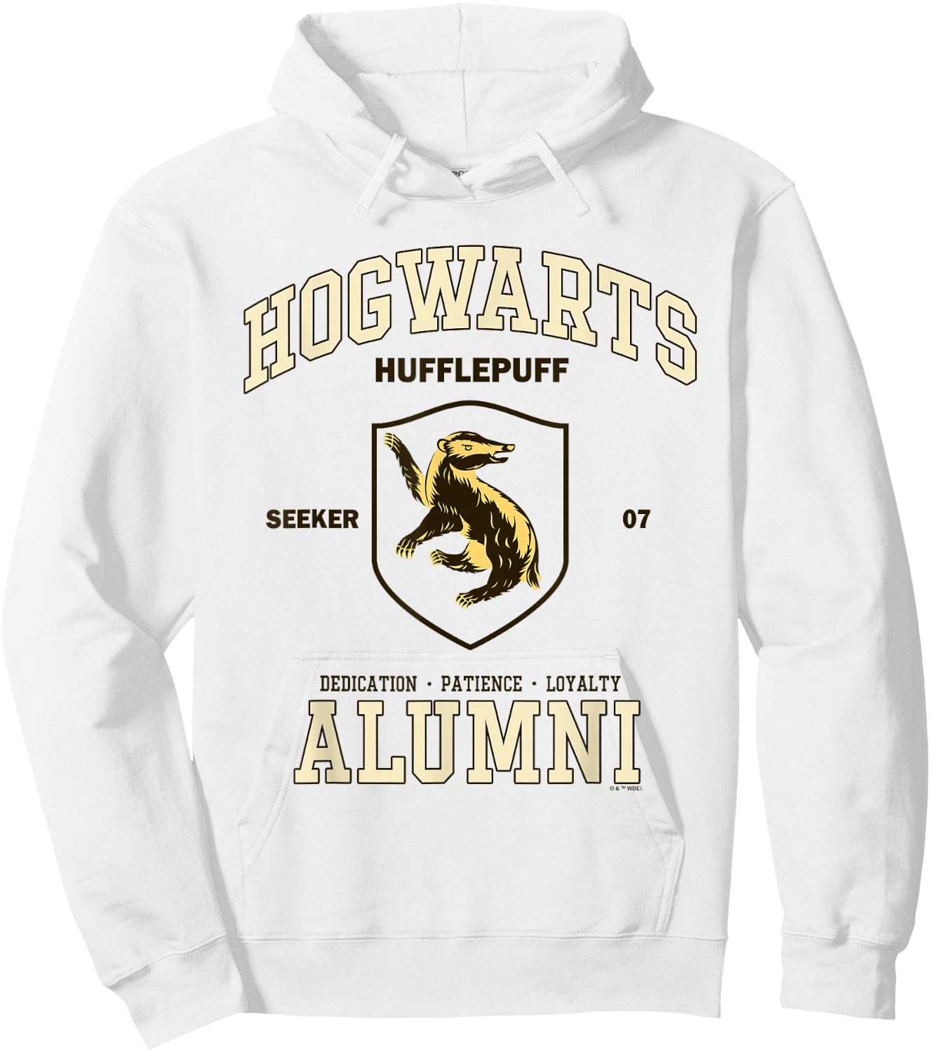 Harry Potter Hogwarts Hufflepuff Alumni Hoodie - Hoodie | White