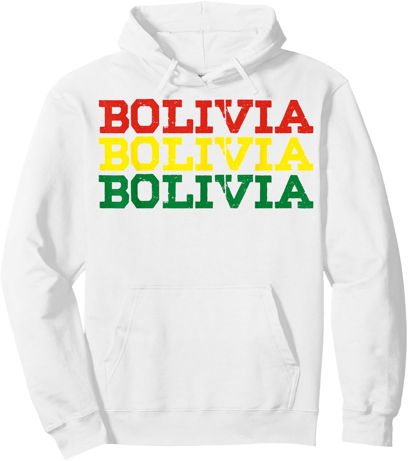 BOLIVIA | Bolivian Flag Sports Lovers Hoodie - Hoodie | White