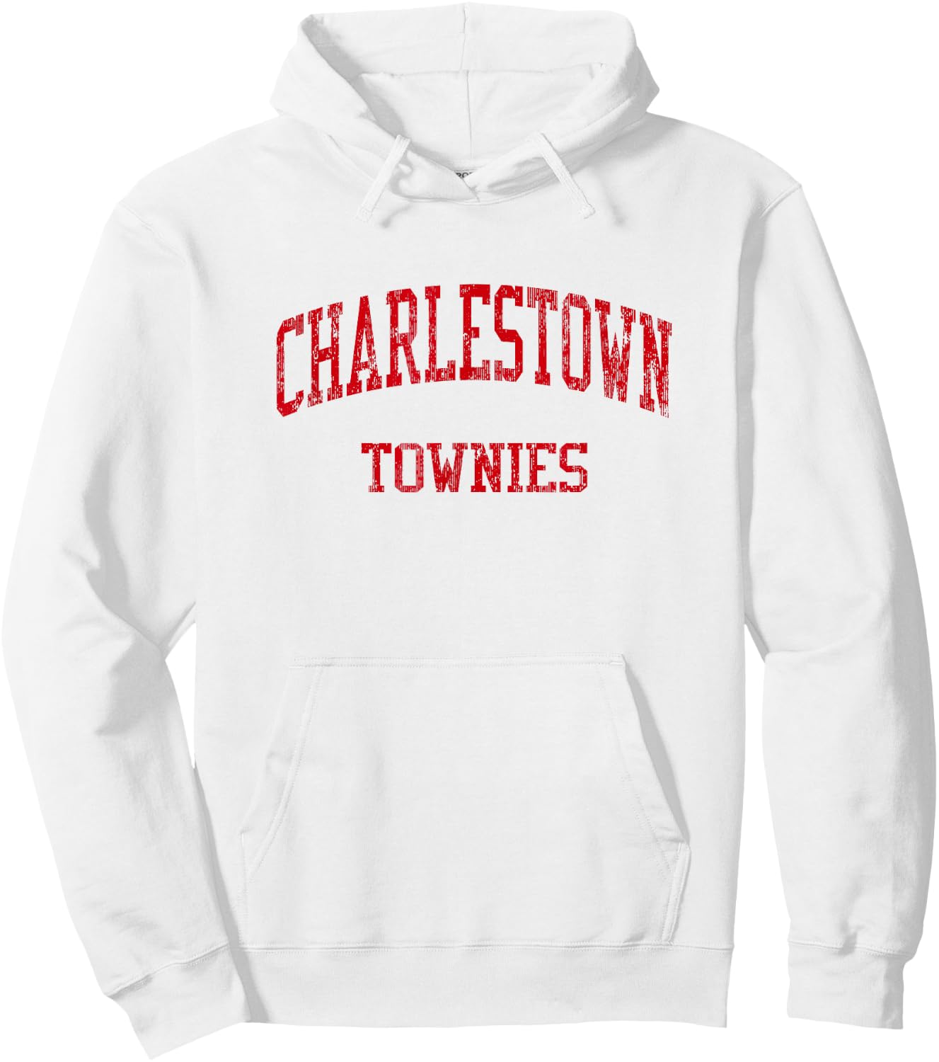 Charlestown High School HS Charlestown MA Vintage Sports Hoodie - Hoodie | White