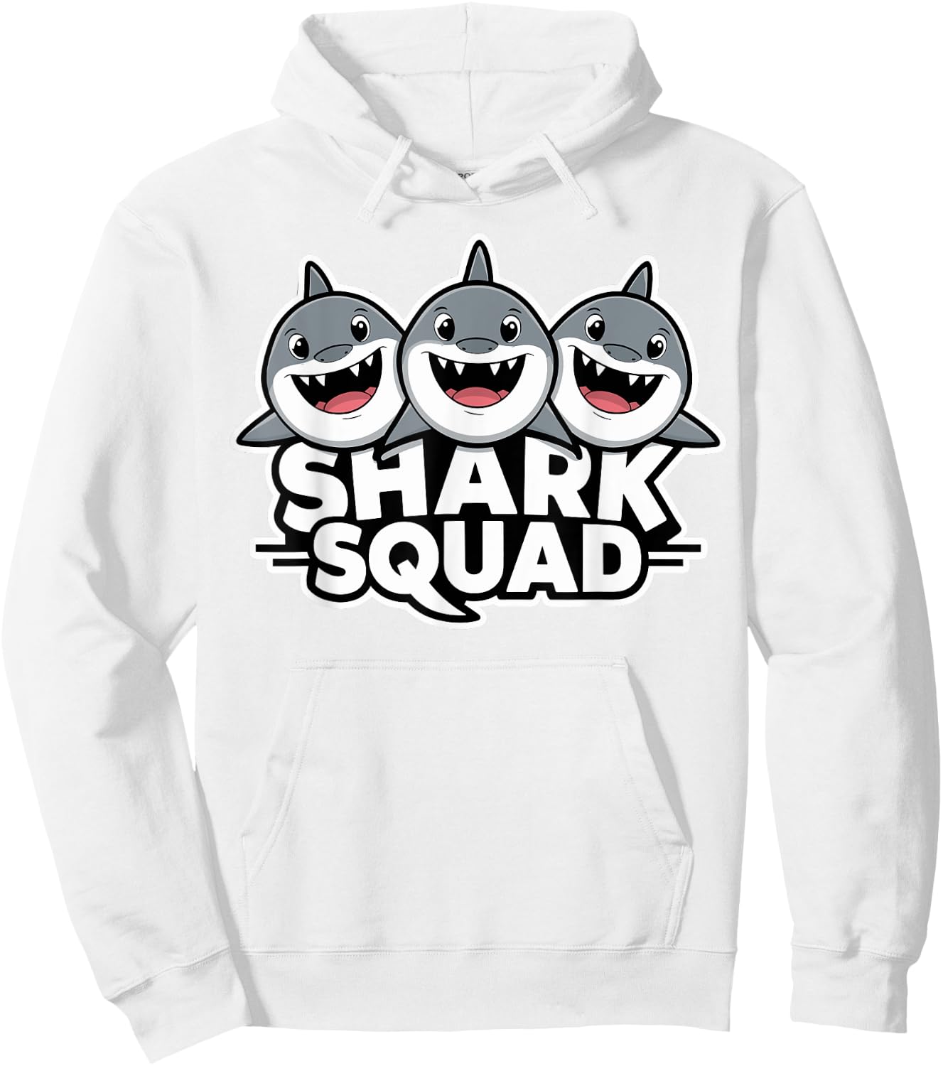 Shark Squad for Shark Lover Shirt | Cool Shark Hoodie - Hoodie | White